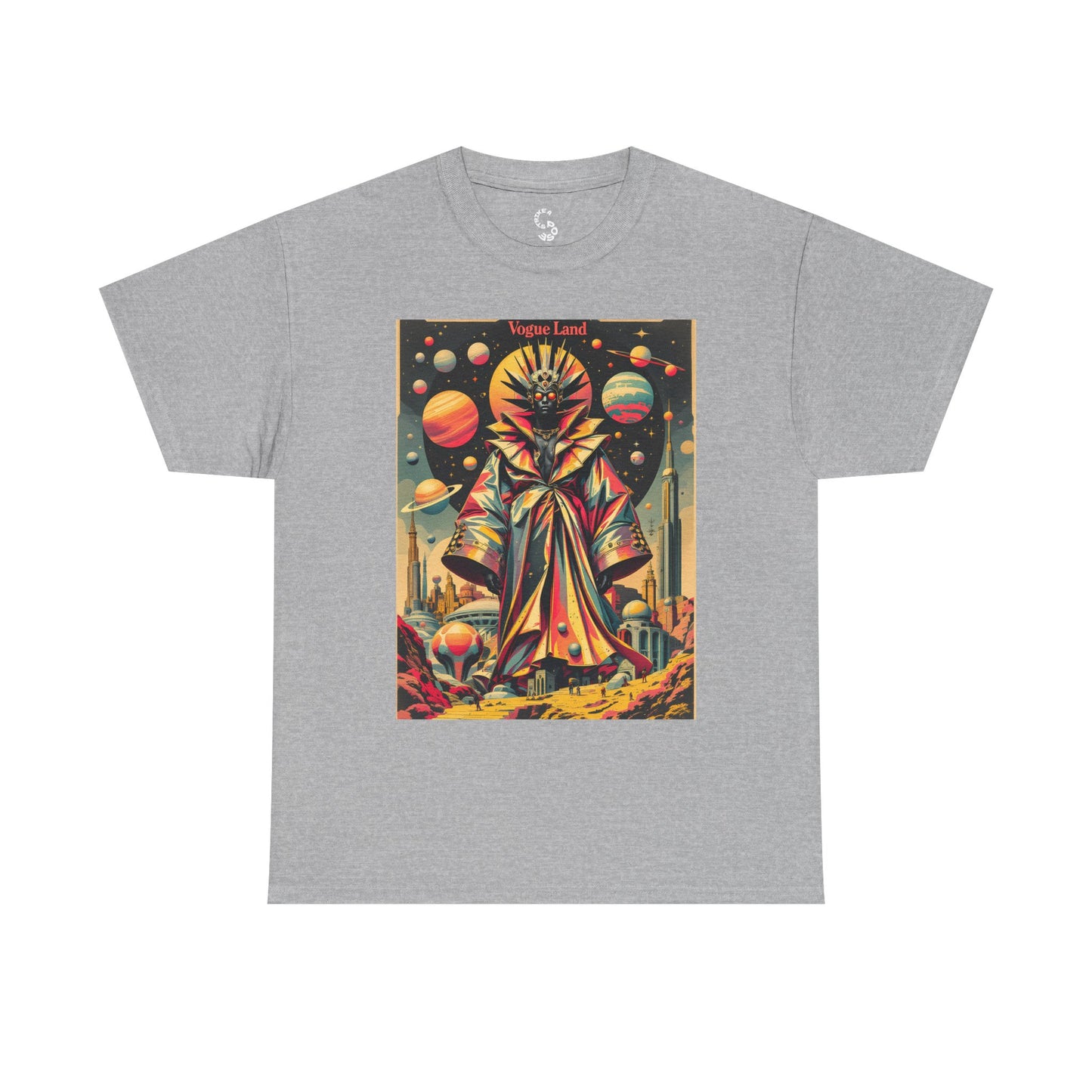 Vogue Land Unisex Heavy Cotton Tee - Colorful Graphic Shirt