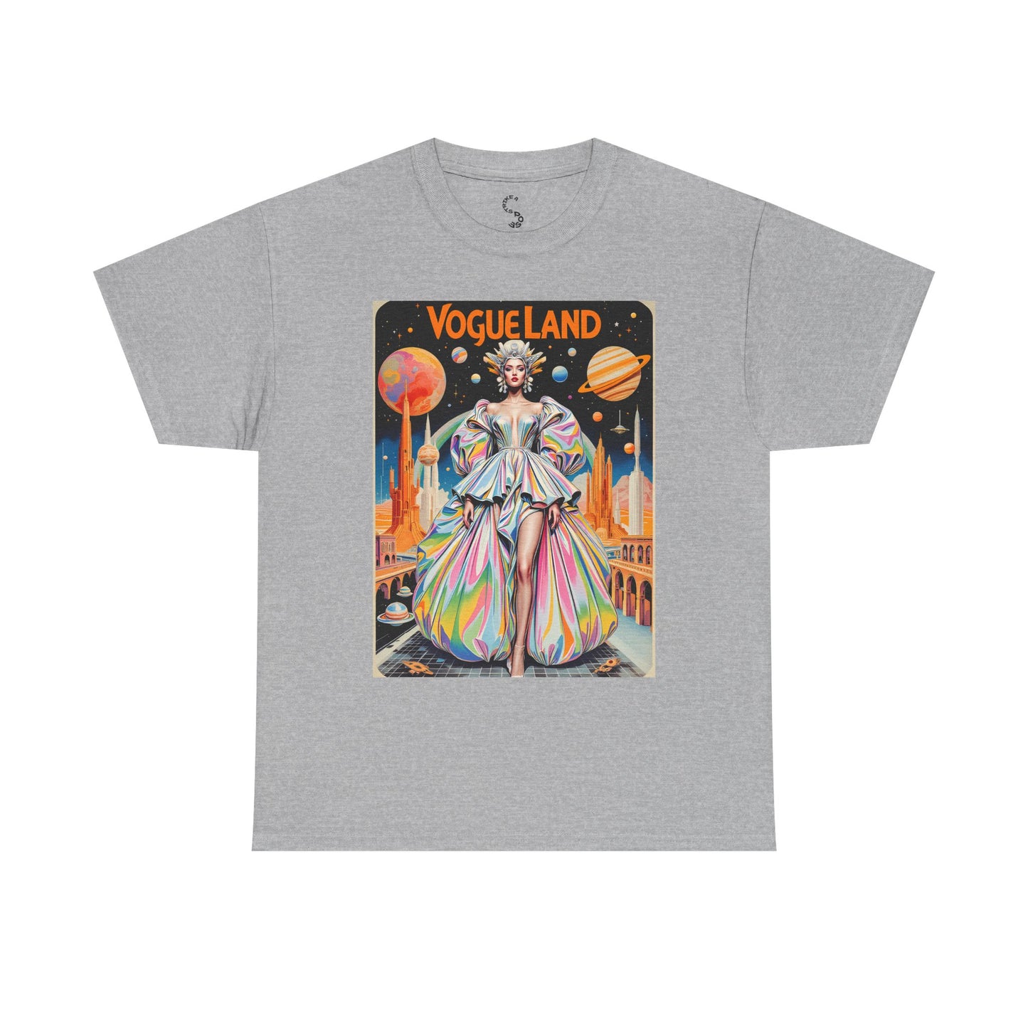 Vogue Land Unisex Heavy Cotton Tee - Colorful Graphic Shirt