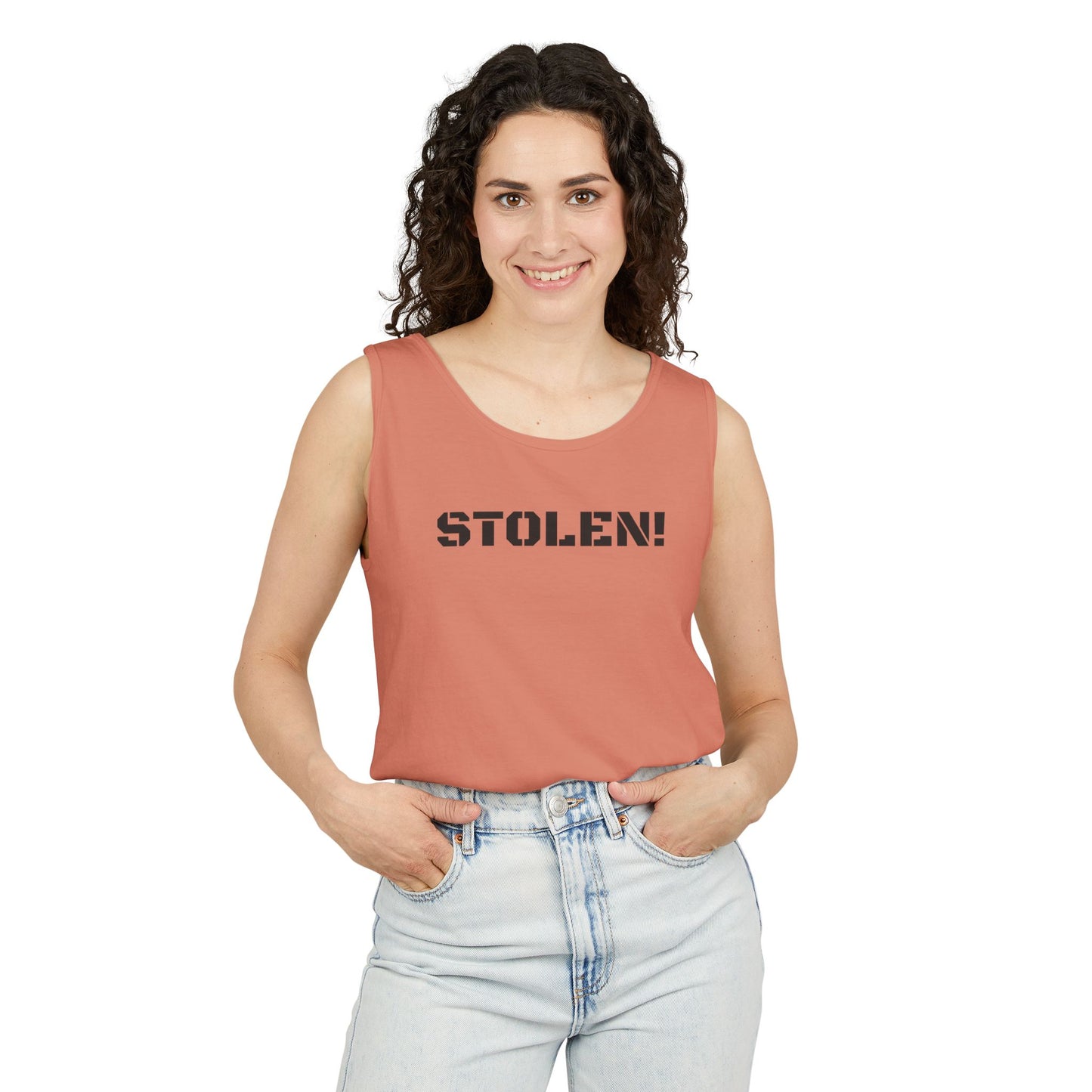STOLEN! Unisex Garment-Dyed Tank Top - Casual Summer Style