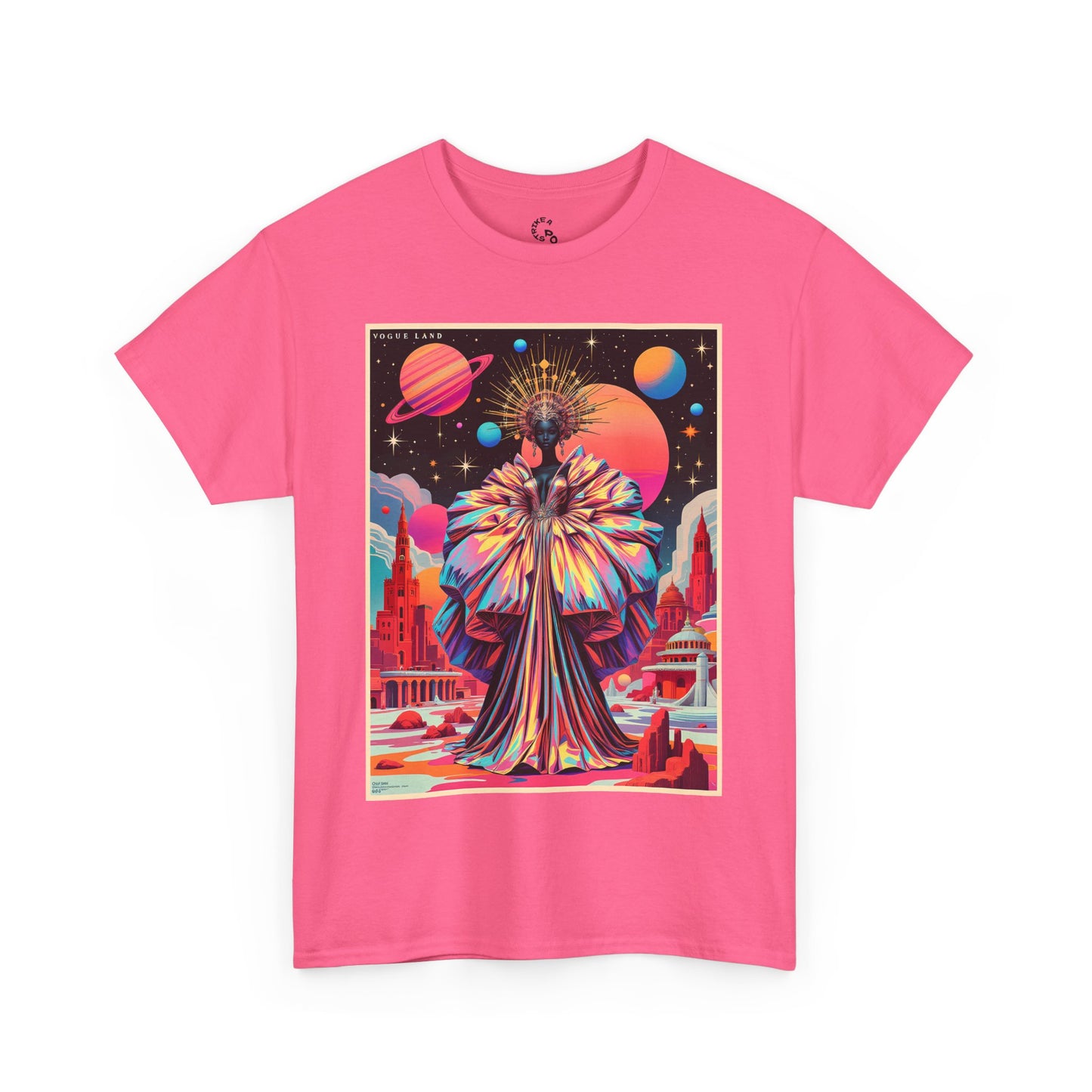 Vogue Land Unisex Heavy Cotton Tee - Colorful Graphic Shirt