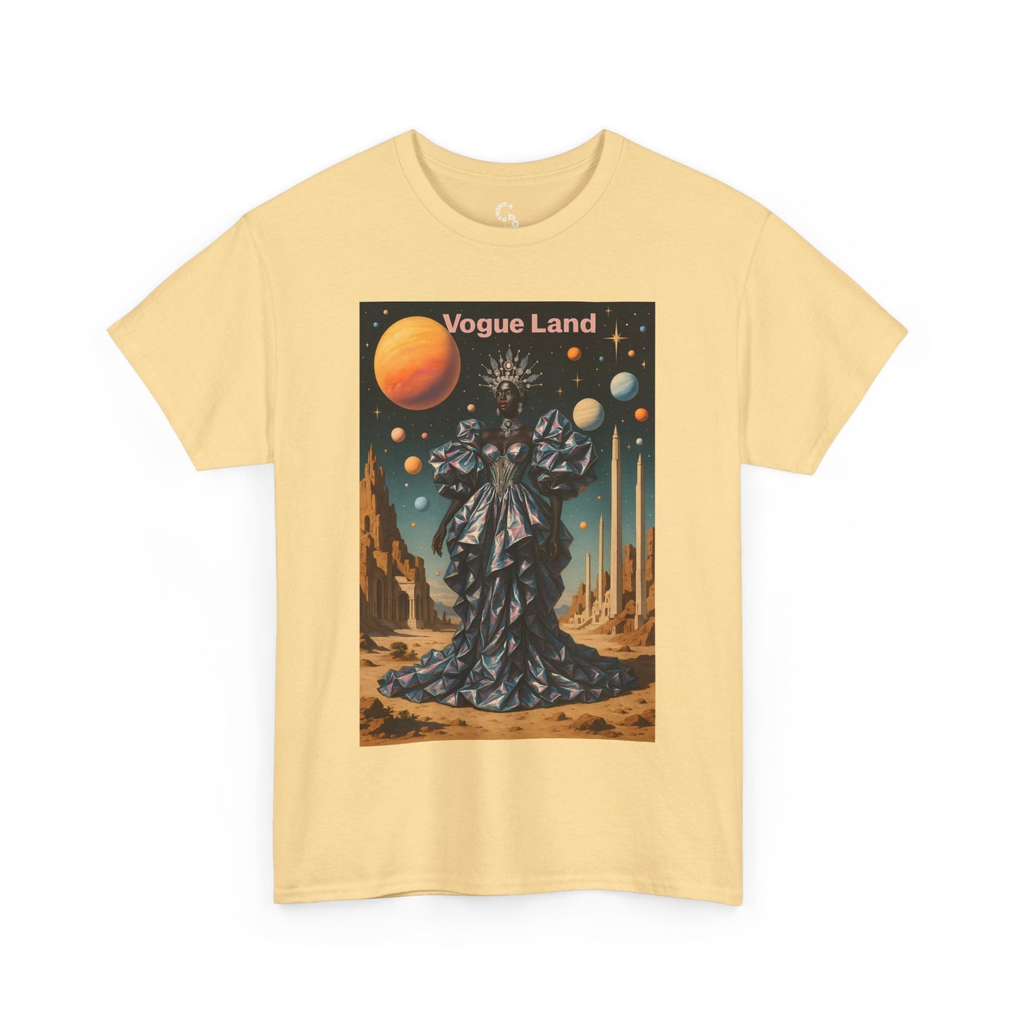 Vogue Land Unisex Heavy Cotton Tee - Colorful Graphic Shirt