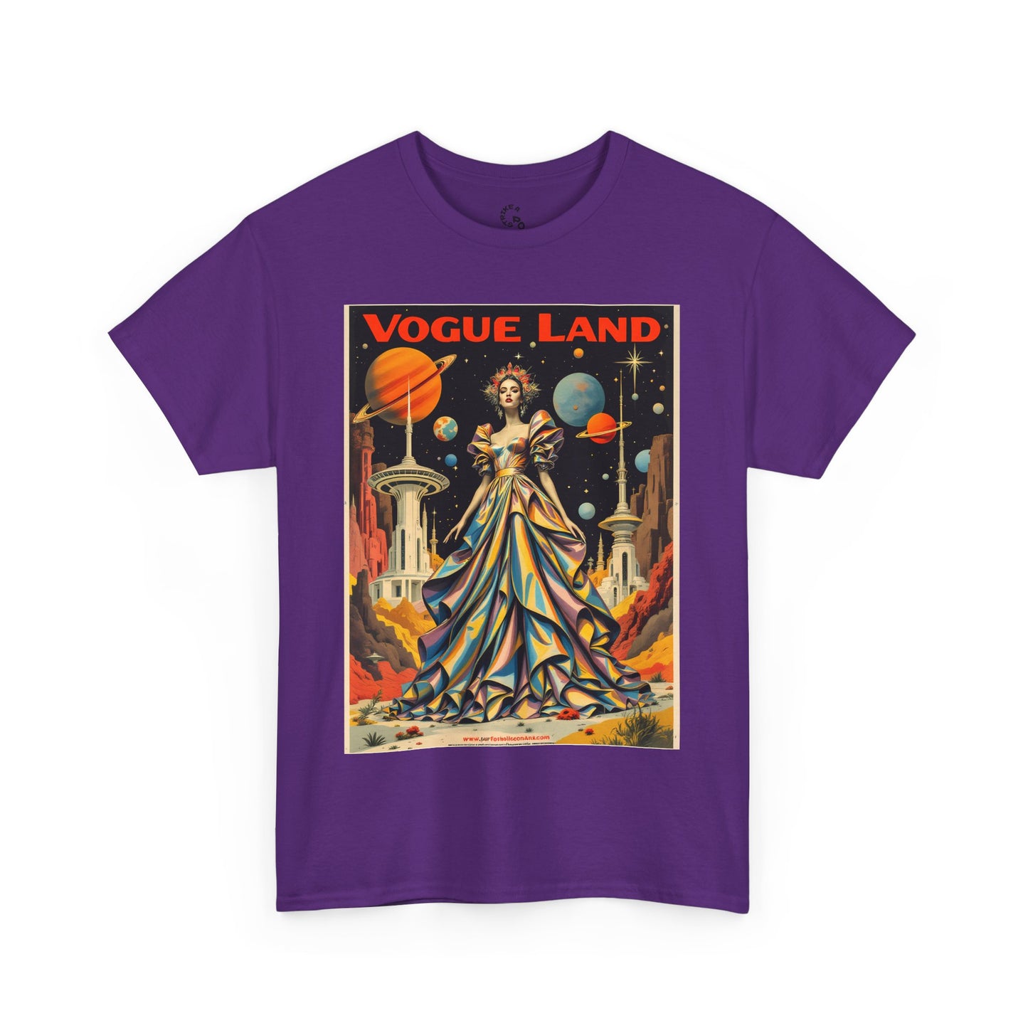 Vogue Land Unisex Heavy Cotton Tee - Colorful Graphic Shirt