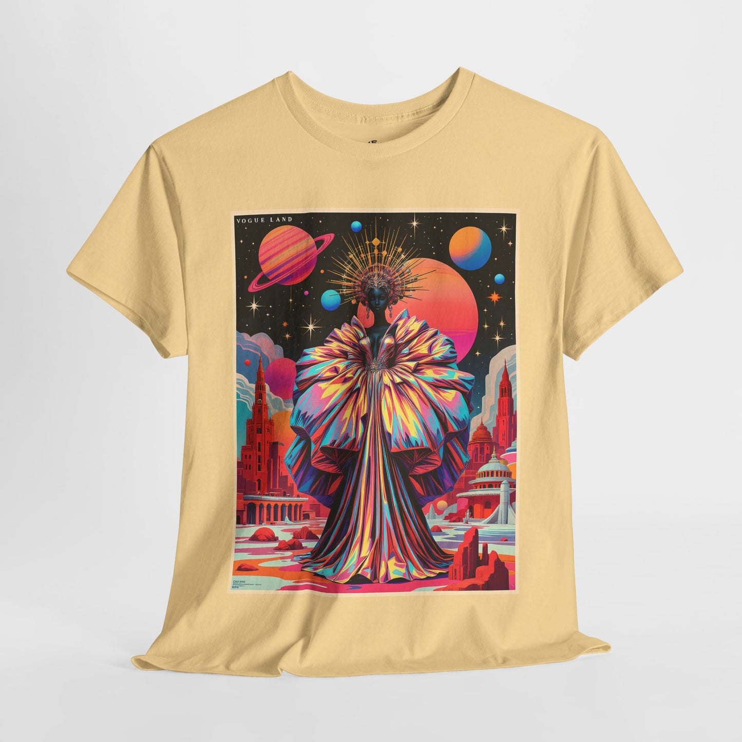 Vogue Land Unisex Heavy Cotton Tee - Colorful Graphic Shirt