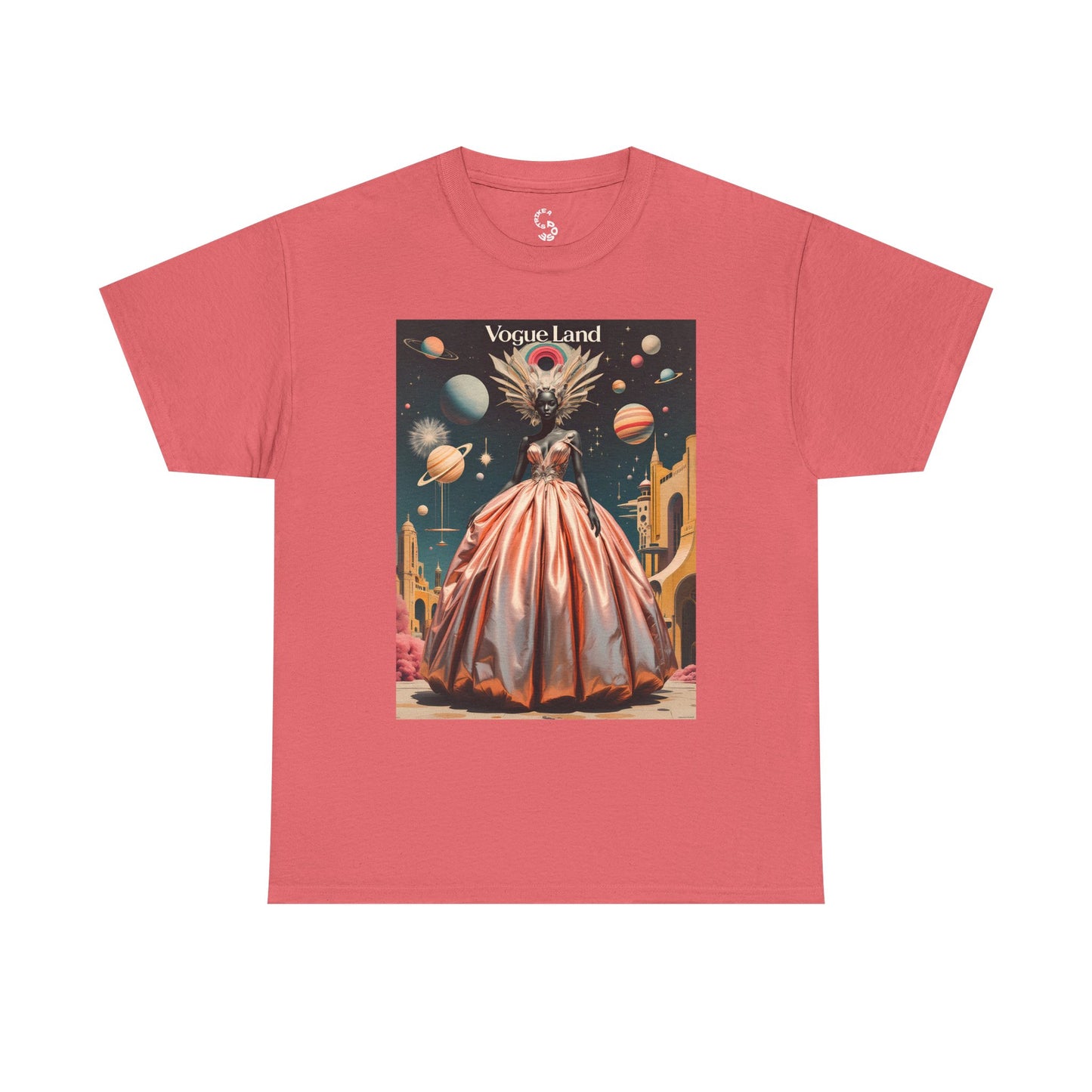 Vogue Land Unisex Heavy Cotton Tee - Colorful Graphic Shirt