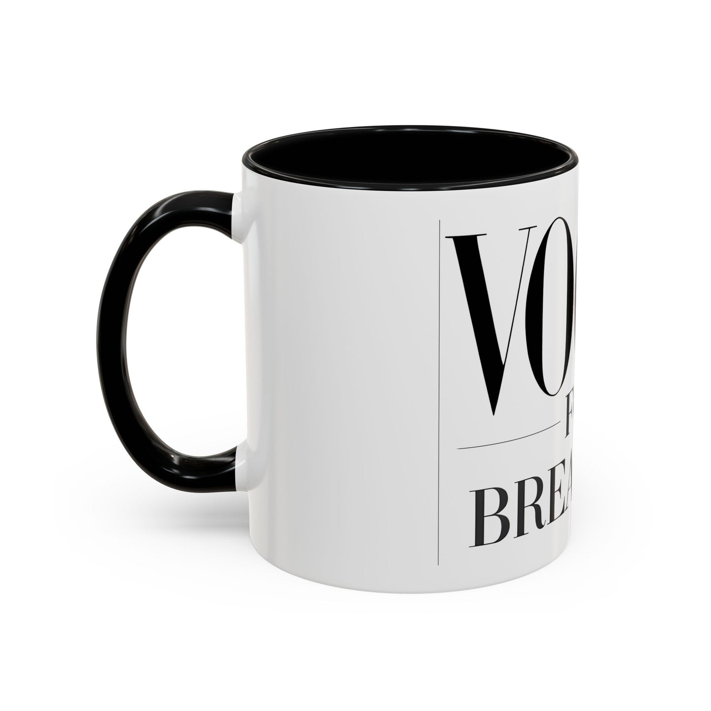 VOGUE For Breakfast Coffee Mug - Stylish Drinkware, Perfect for Breakfast, Gift for Coffee Lovers, Trendy Kitchen Decor
