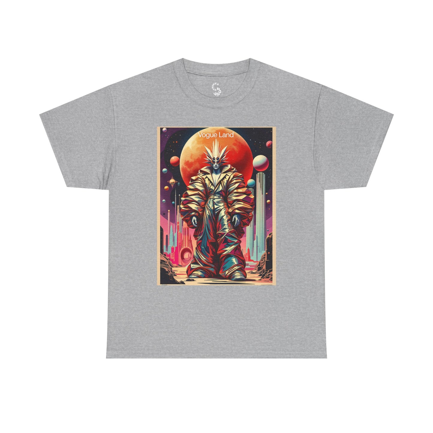 Vogue Land Unisex Heavy Cotton Tee - Colorful Graphic Shirt