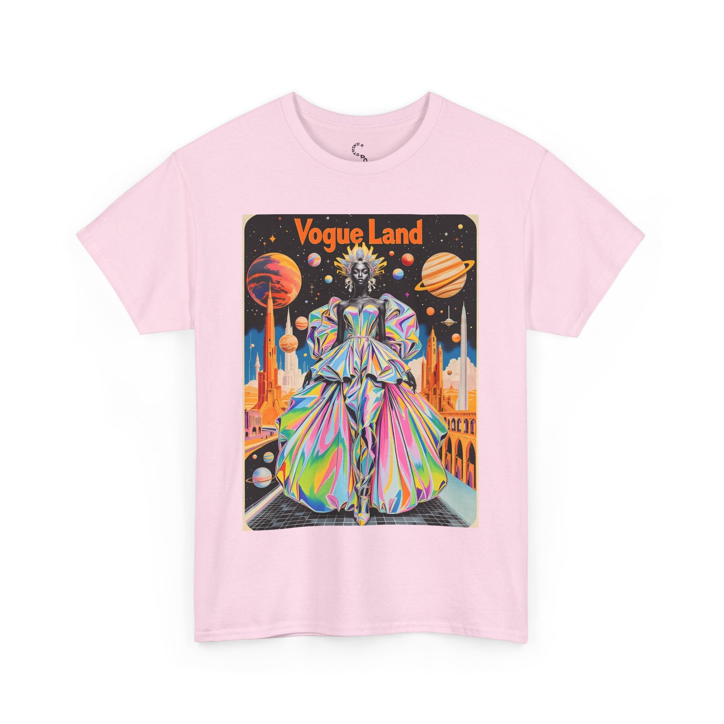 Vogue Land Unisex Heavy Cotton Tee - Colorful Graphic Shirt