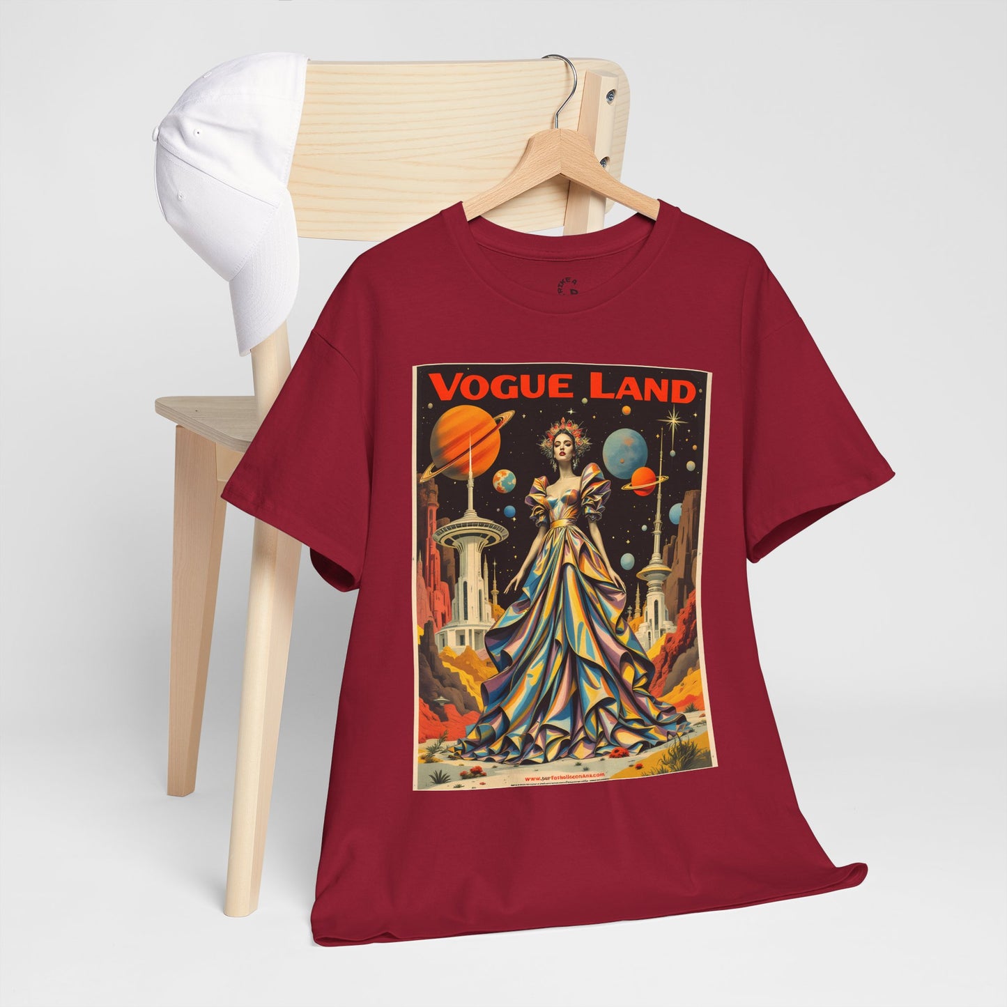 Vogue Land Unisex Heavy Cotton Tee - Colorful Graphic Shirt