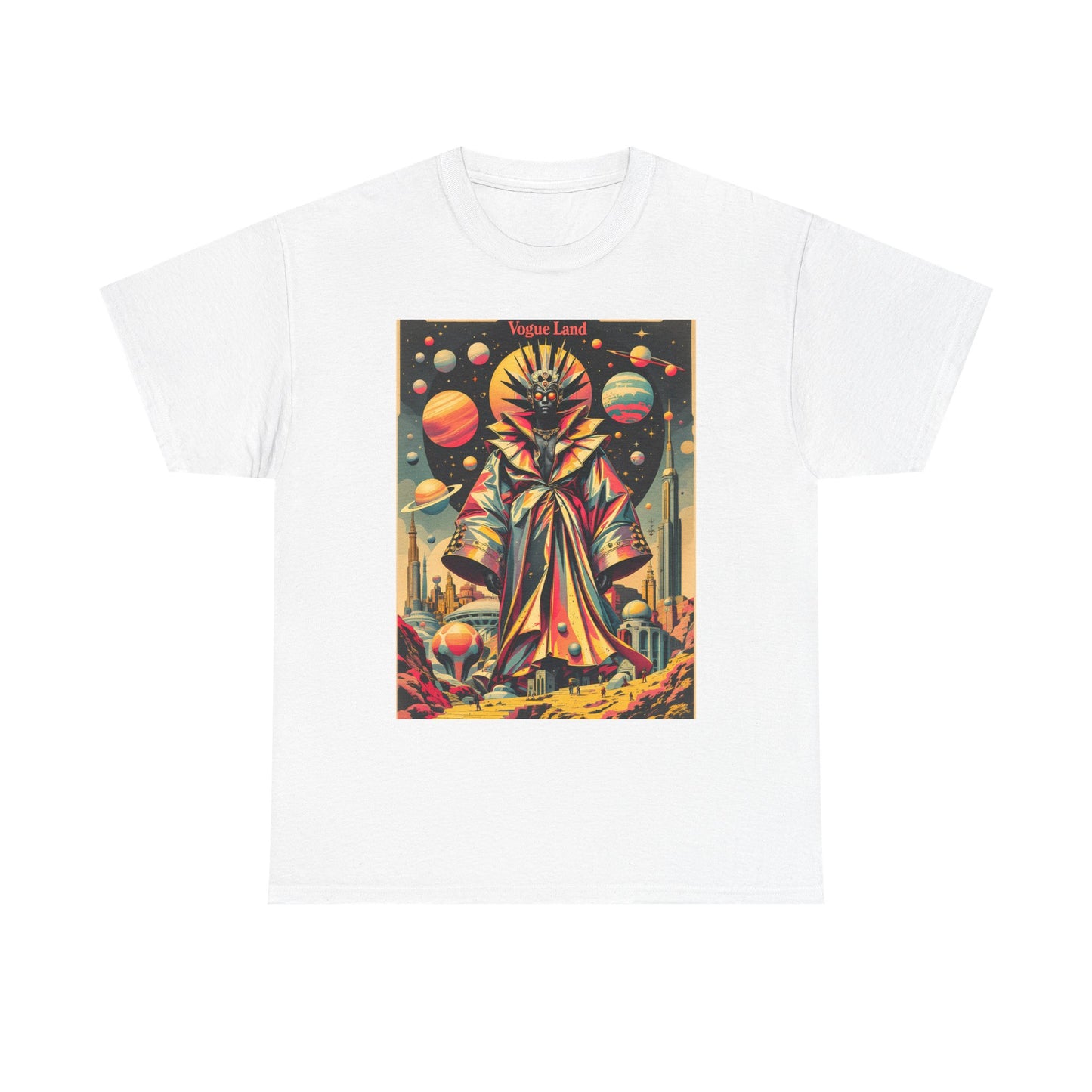 Vogue Land Unisex Heavy Cotton Tee - Colorful Graphic Shirt
