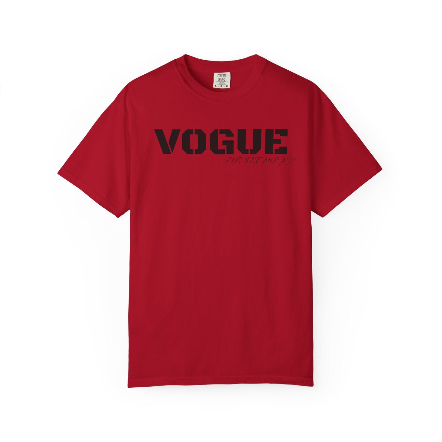VOGUE For Breakfast Unisex Garment-Dyed T-shirt