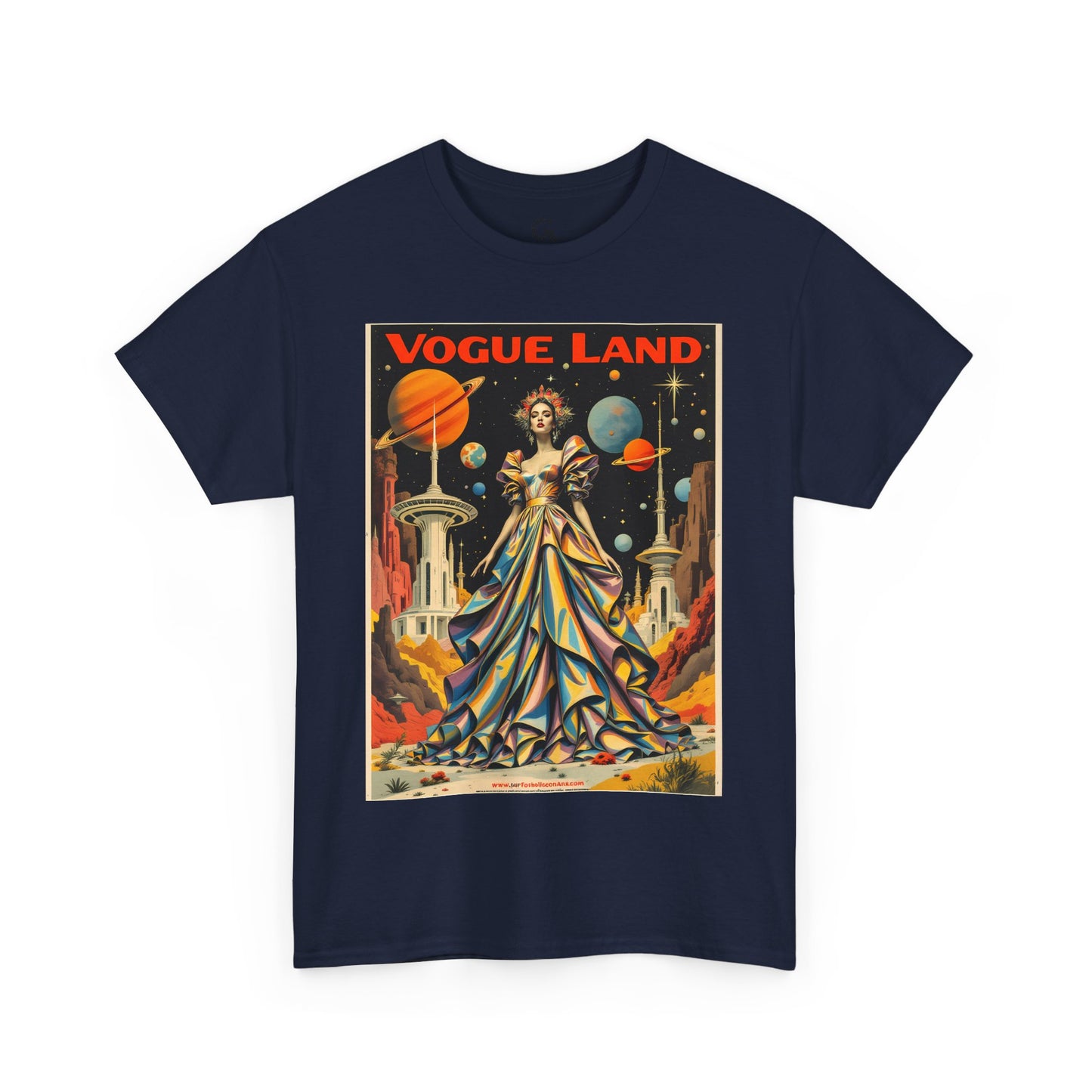 Vogue Land Unisex Heavy Cotton Tee - Colorful Graphic Shirt