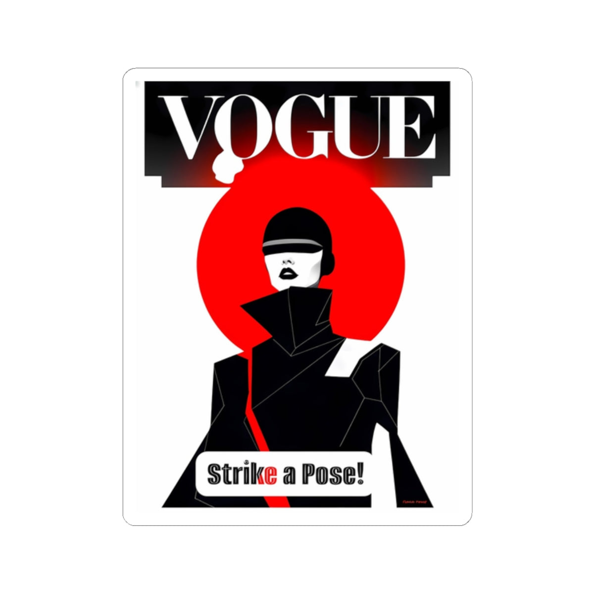 Vogue Strike a Pose Kiss-Cut Stickers - Trendy Accessories
