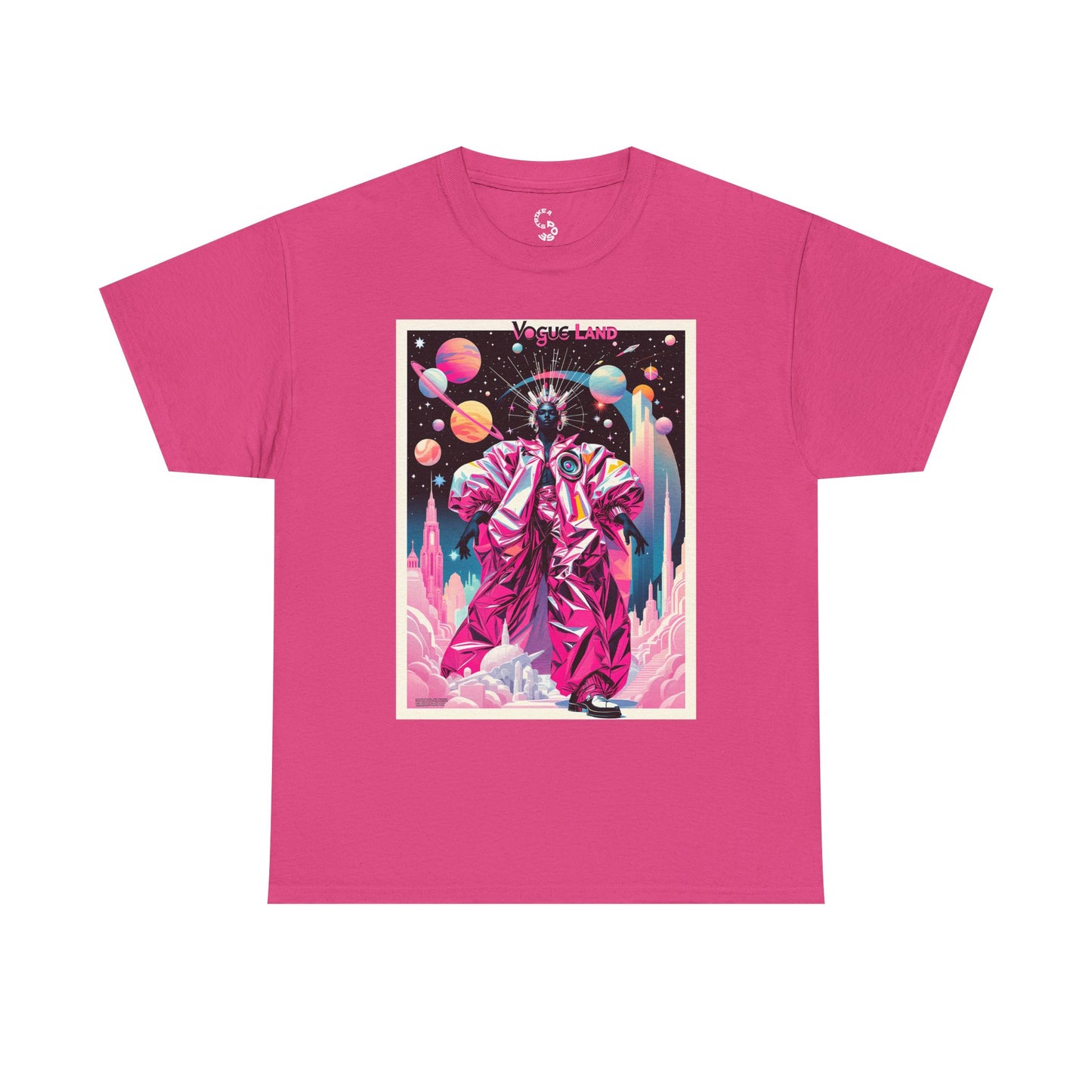 Vogue Land Unisex Heavy Cotton Tee - Colorful Graphic Shirt
