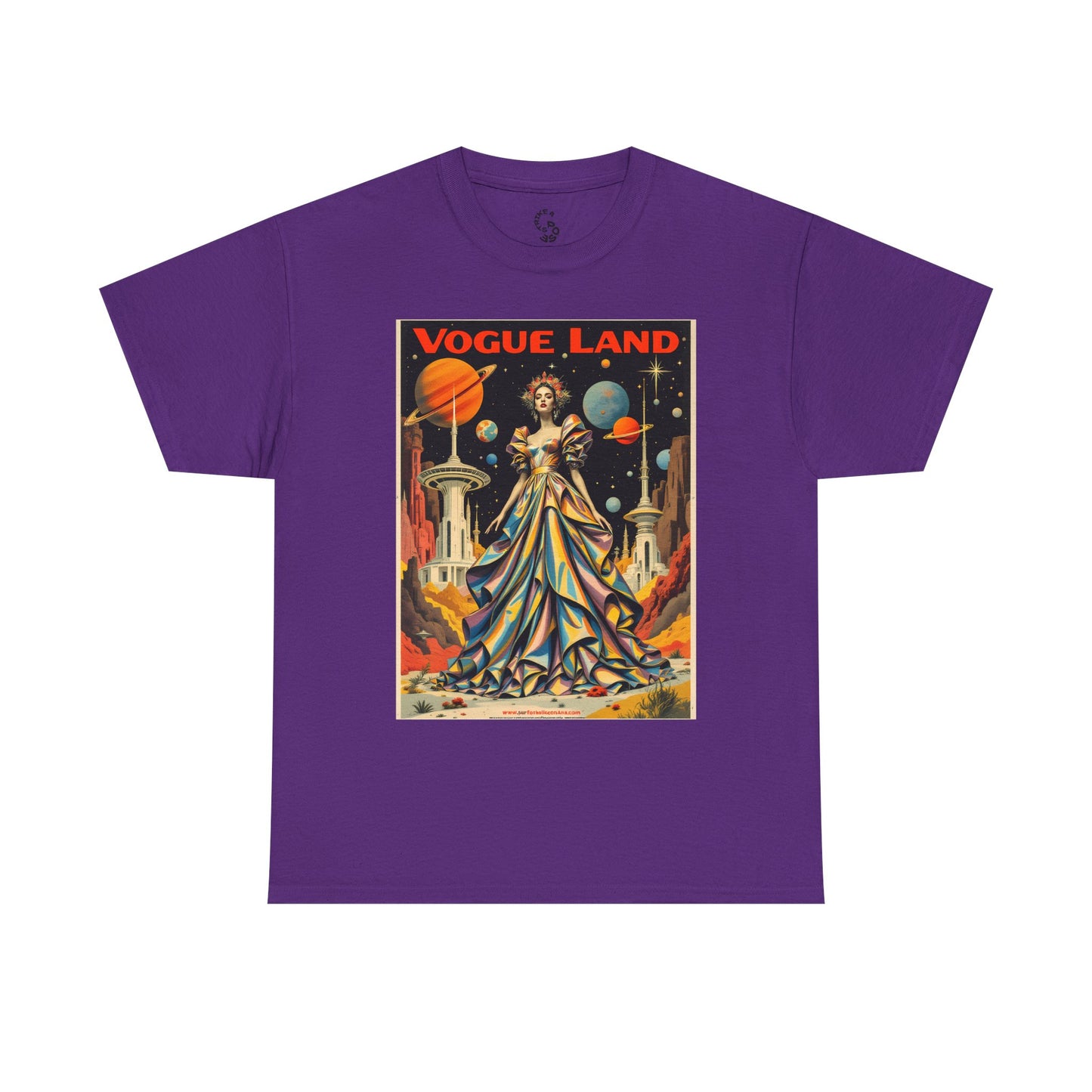 Vogue Land Unisex Heavy Cotton Tee - Colorful Graphic Shirt