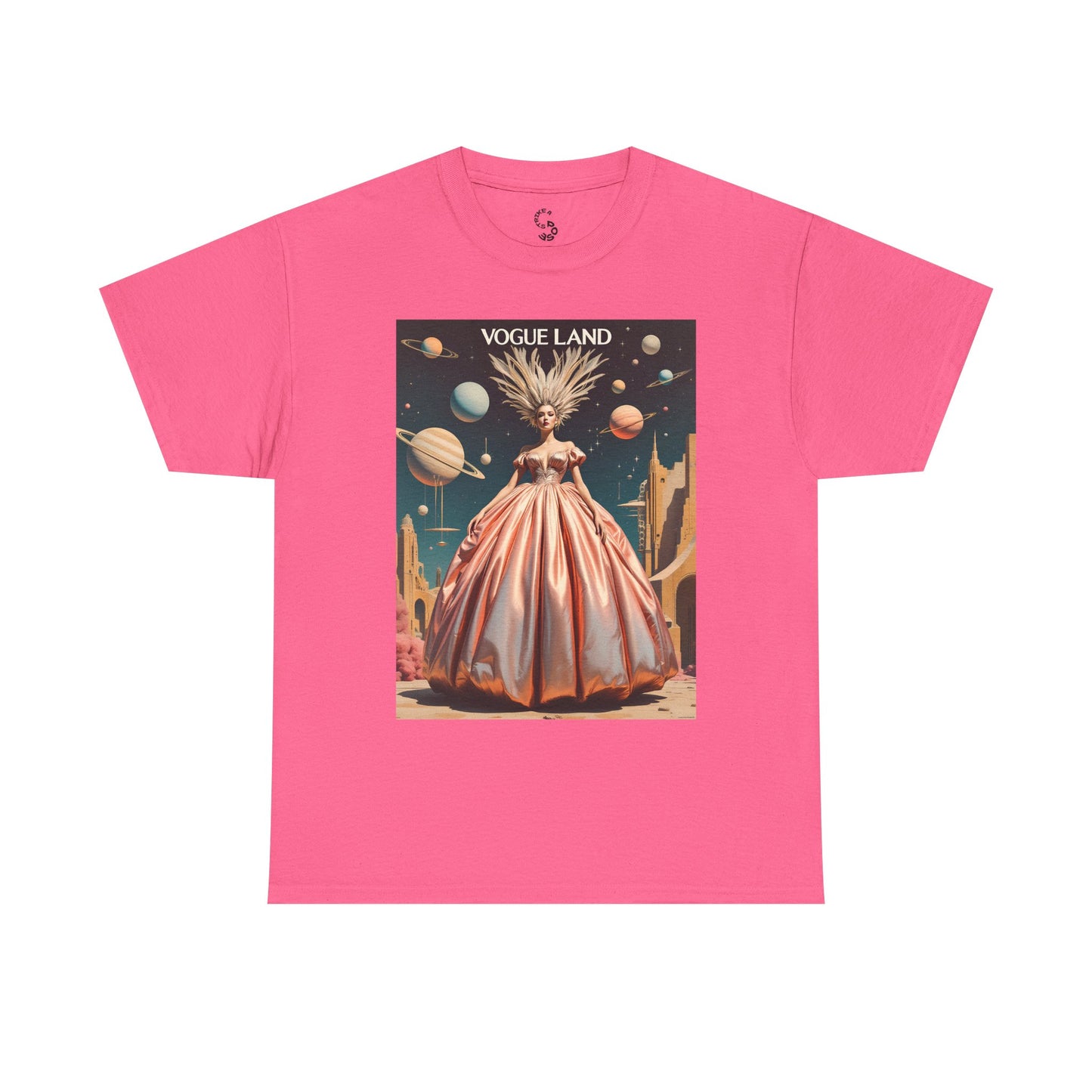 Vogue Land Unisex Heavy Cotton Tee - Colorful Graphic Shirt