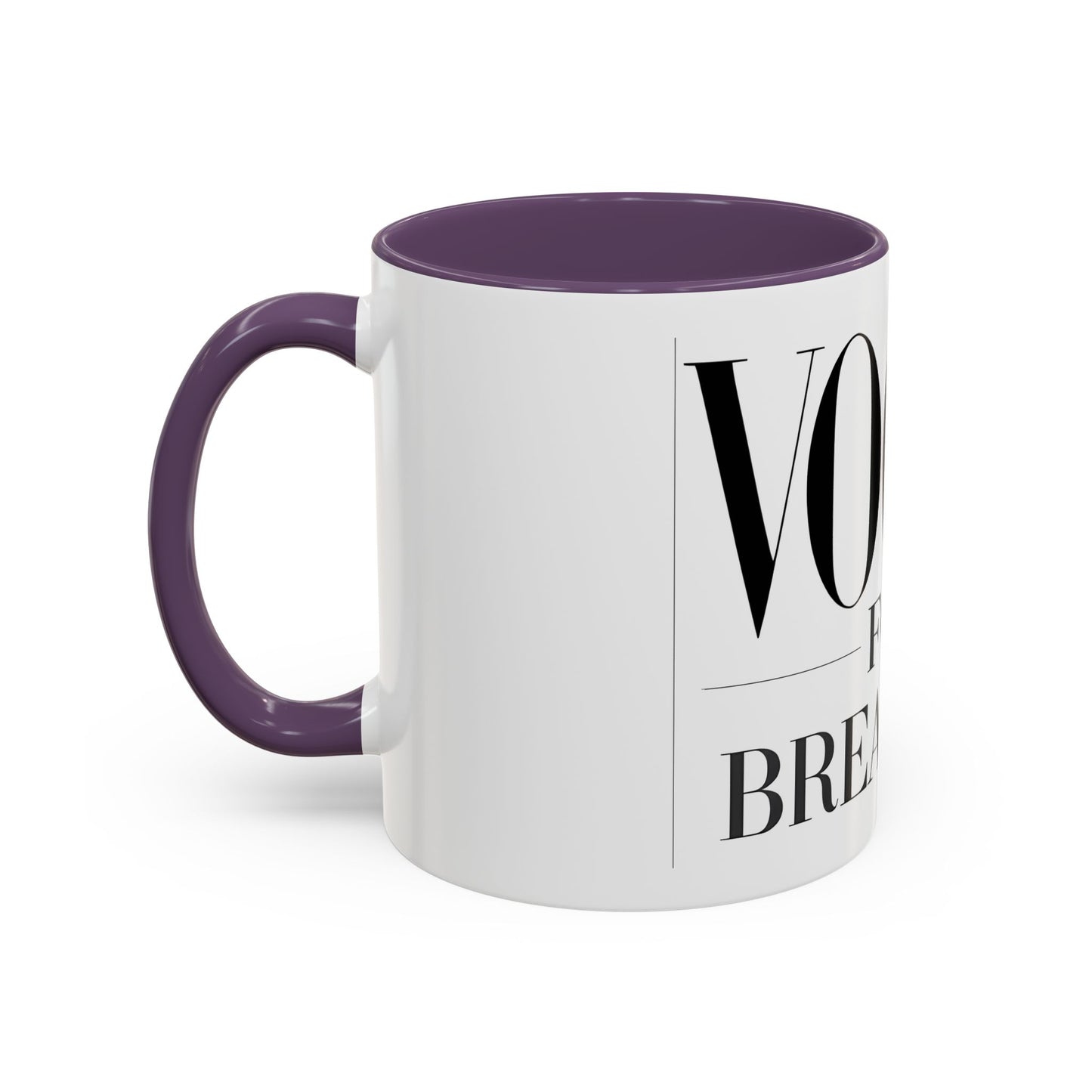 VOGUE For Breakfast Coffee Mug - Stylish Drinkware, Perfect for Breakfast, Gift for Coffee Lovers, Trendy Kitchen Decor