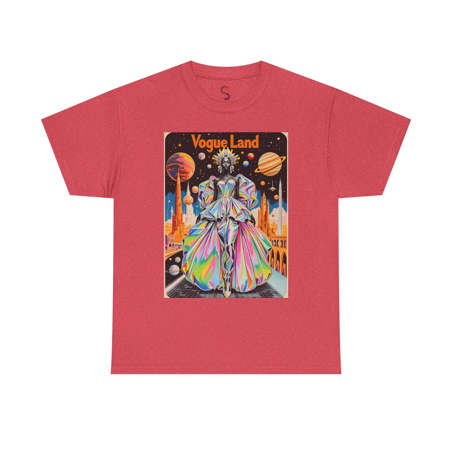 Vogue Land Unisex Heavy Cotton Tee - Colorful Graphic Shirt