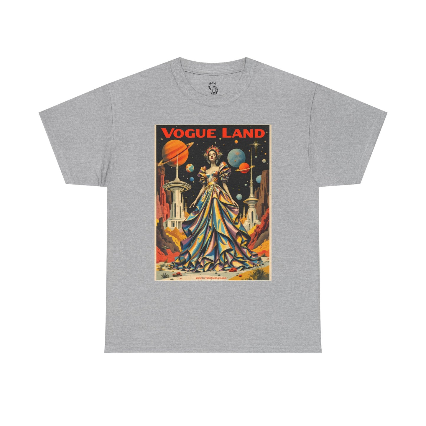Vogue Land Unisex Heavy Cotton Tee - Colorful Graphic Shirt