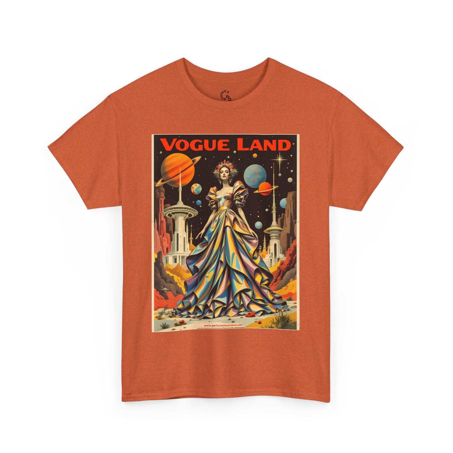 Vogue Land Unisex Heavy Cotton Tee - Colorful Graphic Shirt