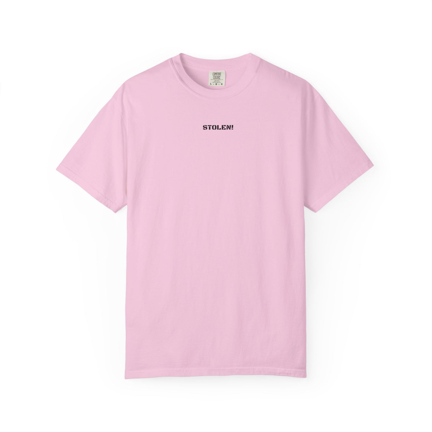 STOLEN! Unisex Garment-Dyed T-shirt with mini text