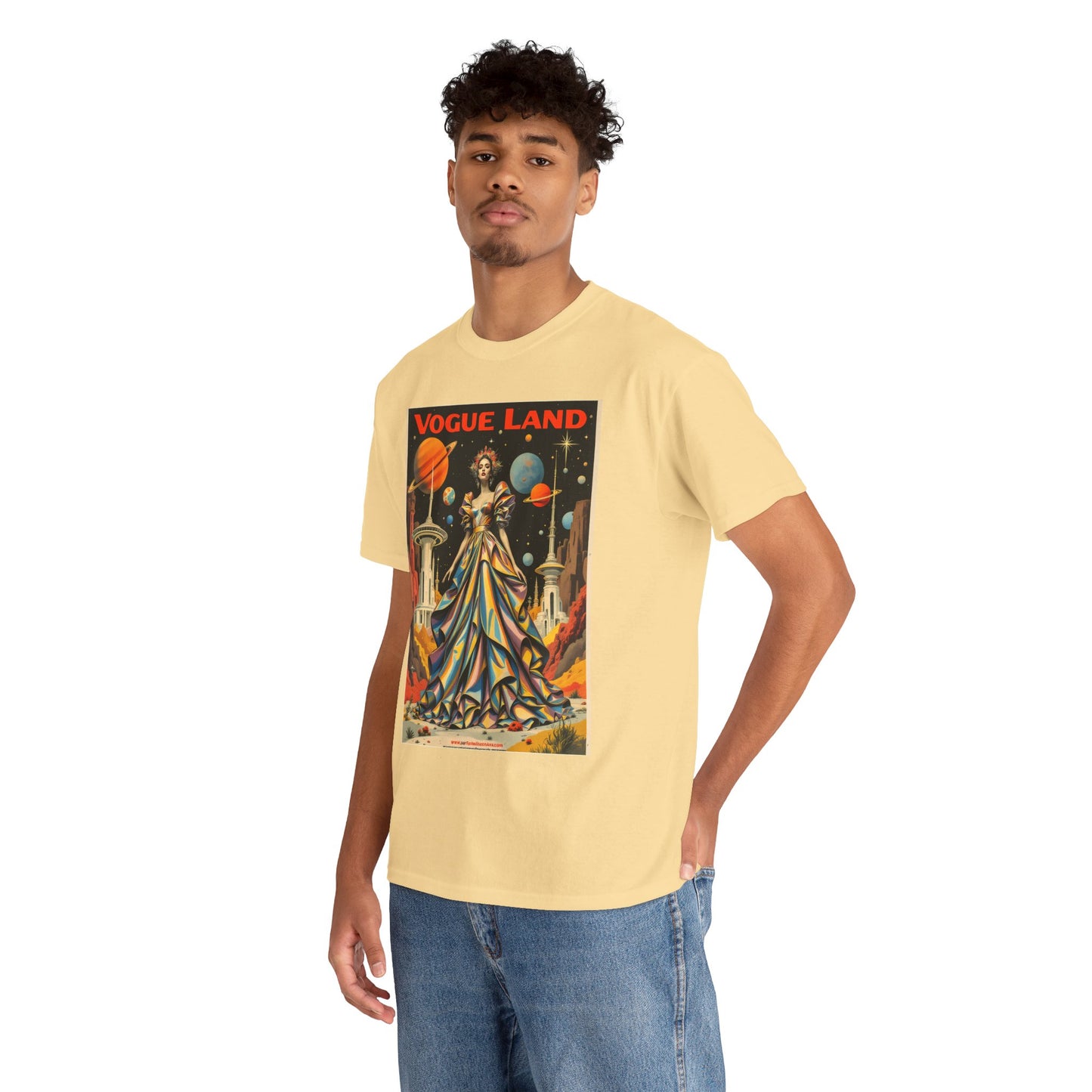 Vogue Land Unisex Heavy Cotton Tee - Colorful Graphic Shirt