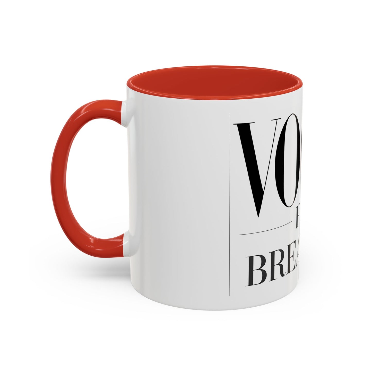 VOGUE For Breakfast Coffee Mug - Stylish Drinkware, Perfect for Breakfast, Gift for Coffee Lovers, Trendy Kitchen Decor