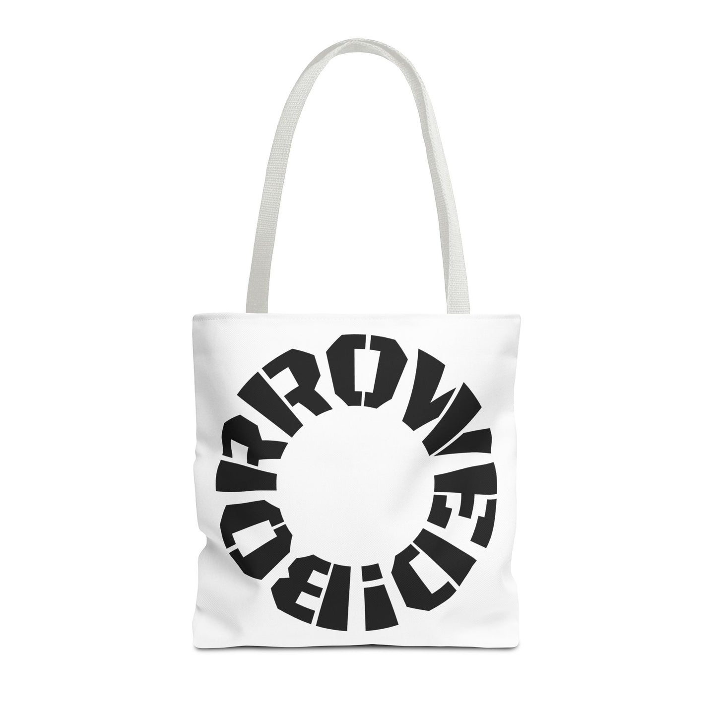 "BORROWED!" Tote Bag (AOP)