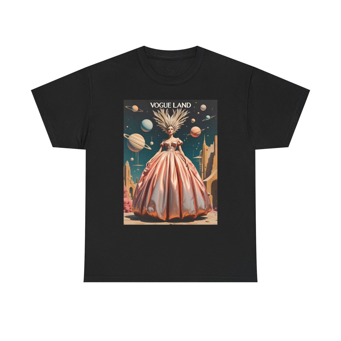 Vogue Land Unisex Heavy Cotton Tee - Colorful Graphic Shirt