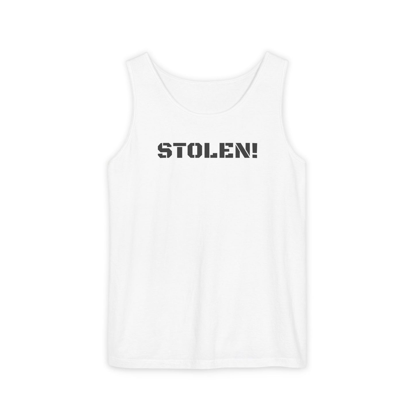 STOLEN! Unisex Garment-Dyed Tank Top - Casual Summer Style