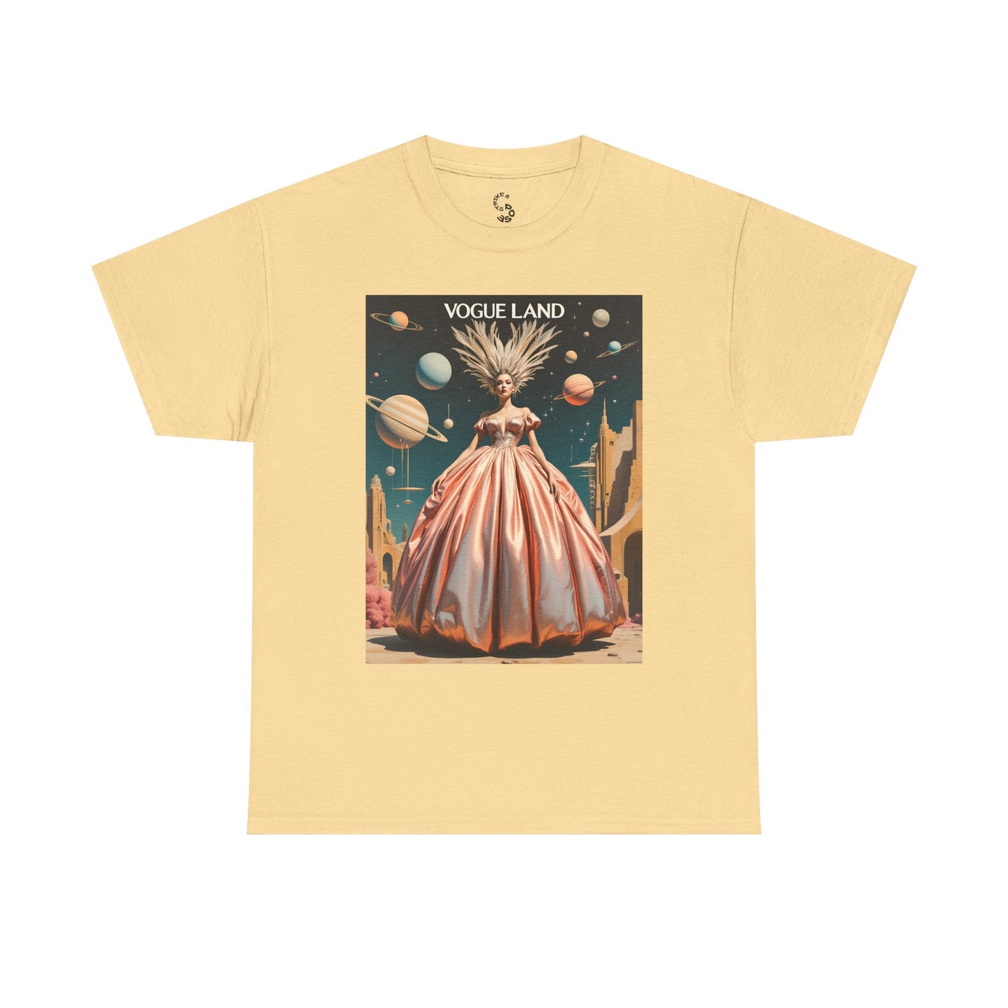 Vogue Land Unisex Heavy Cotton Tee - Colorful Graphic Shirt