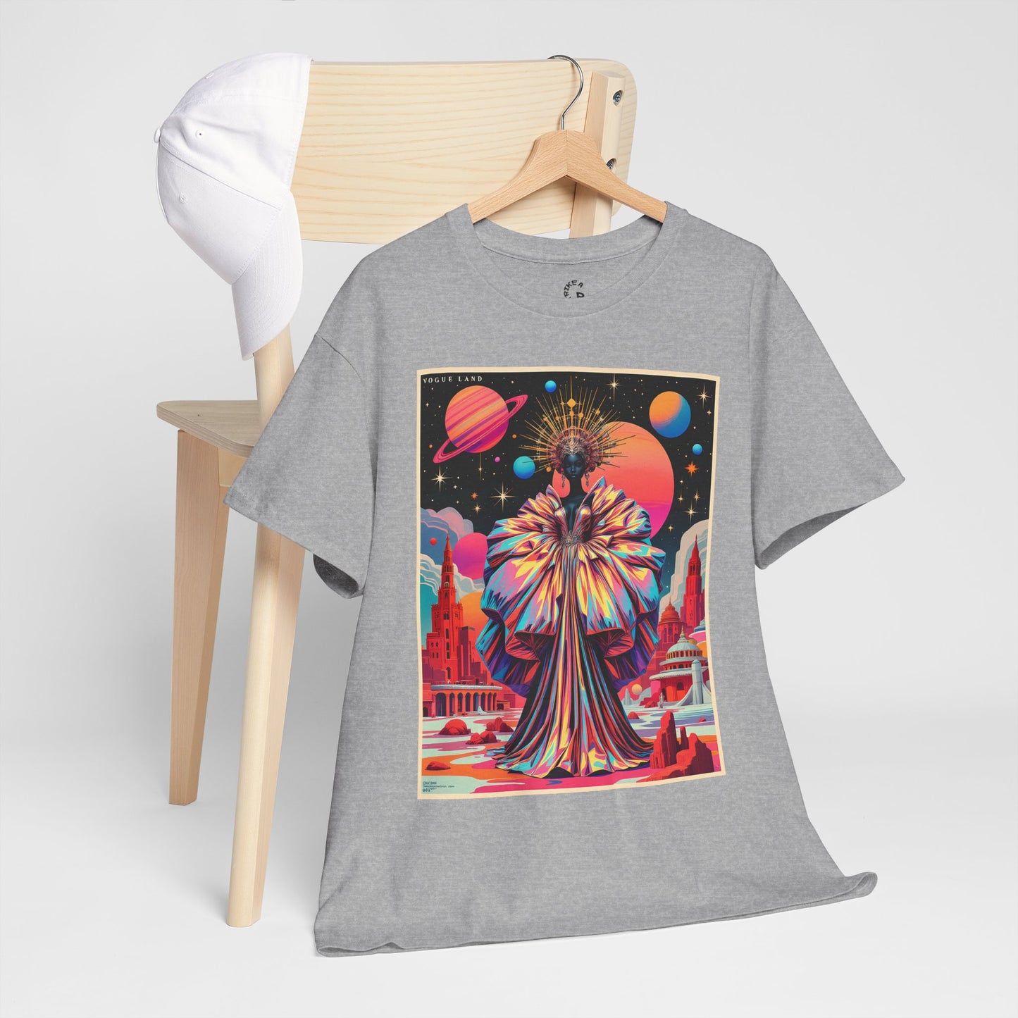 Vogue Land Unisex Heavy Cotton Tee - Colorful Graphic Shirt