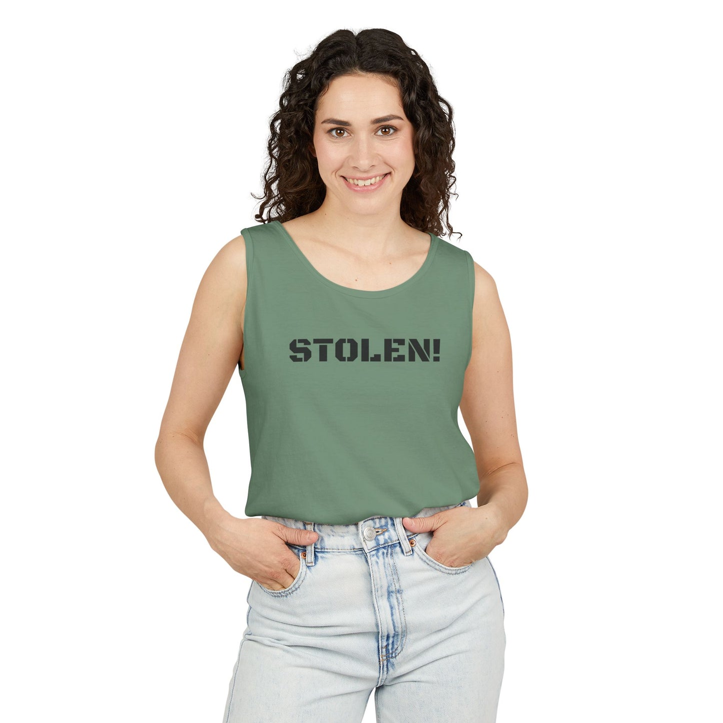 STOLEN! Unisex Garment-Dyed Tank Top - Casual Summer Style