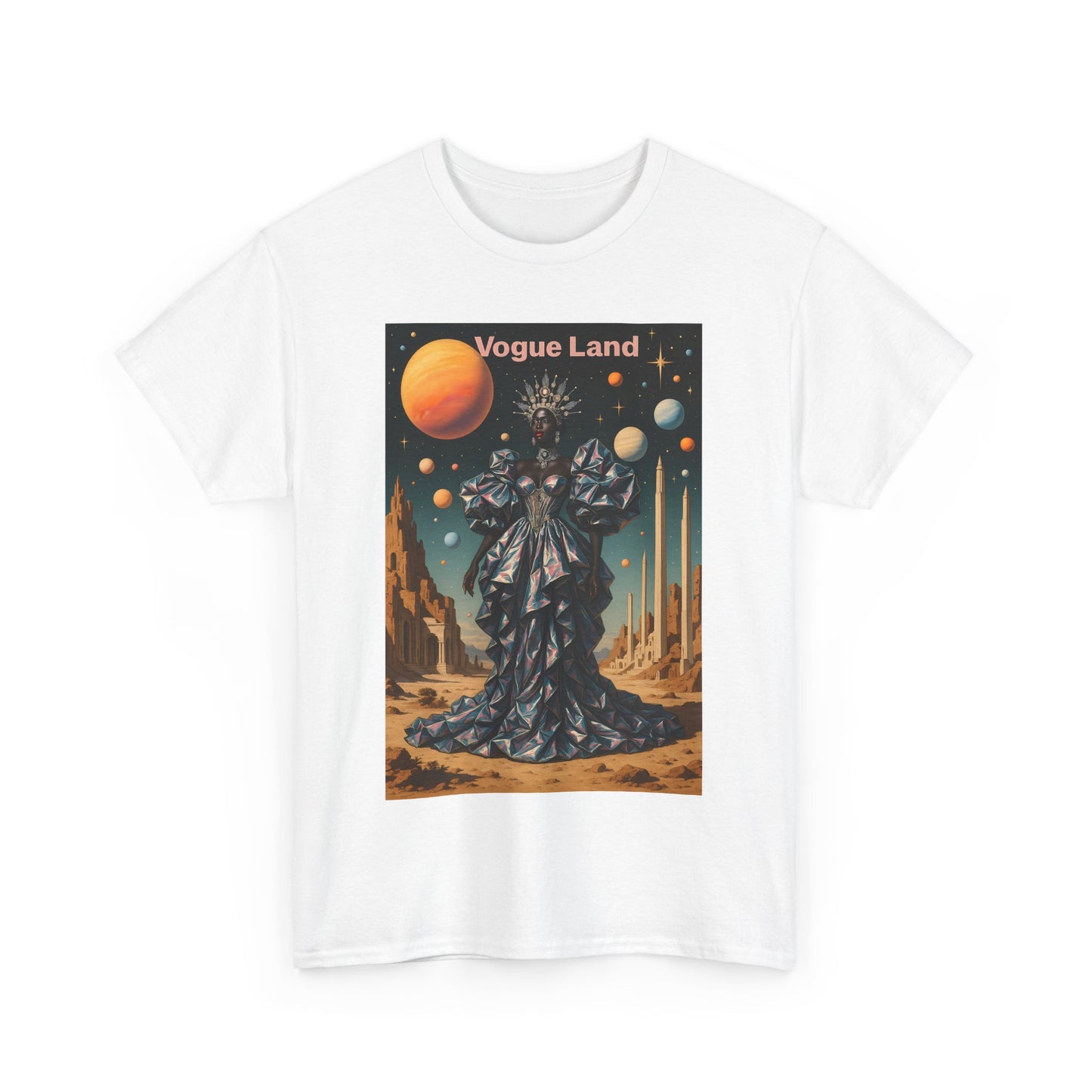 Vogue Land Unisex Heavy Cotton Tee - Colorful Graphic Shirt