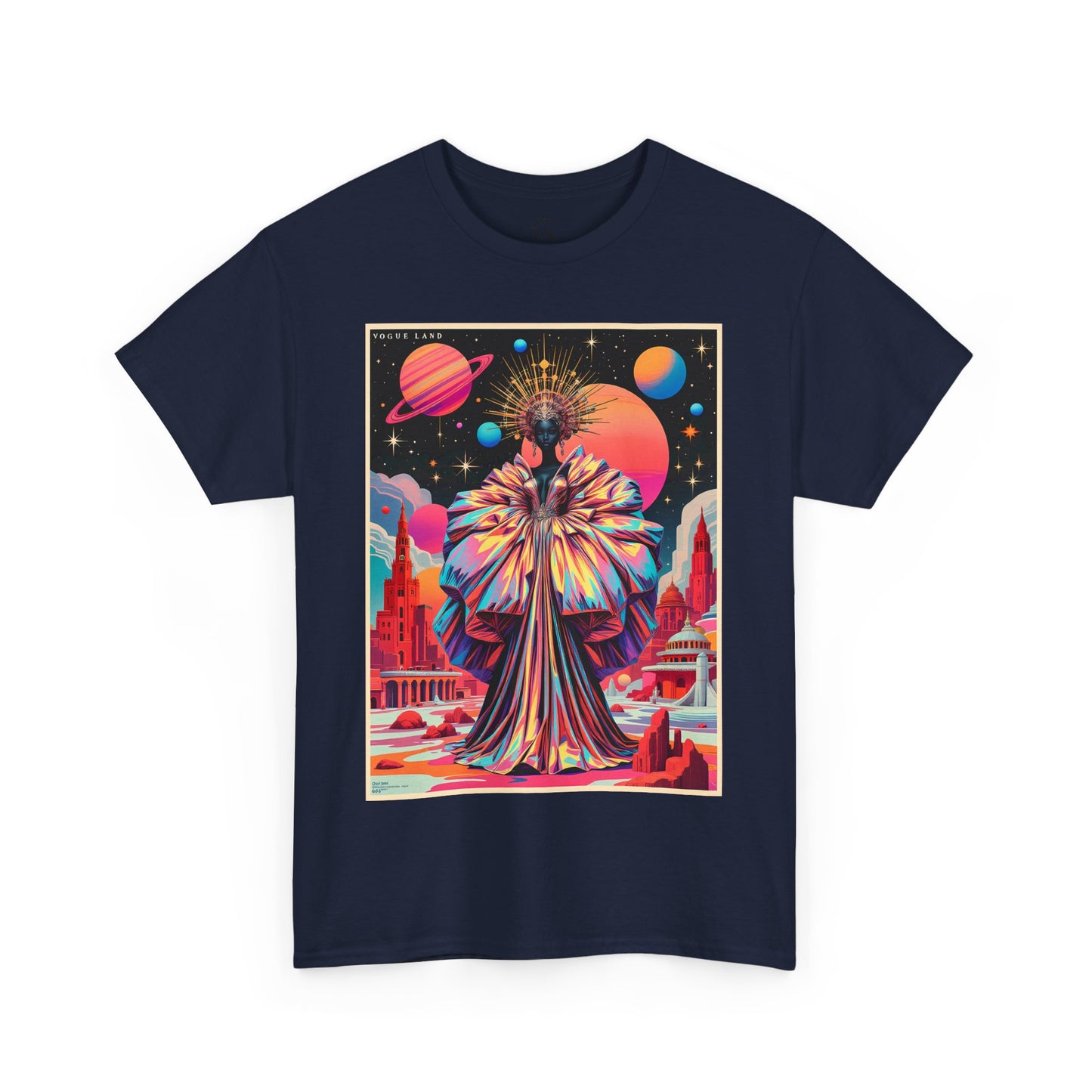 Vogue Land Unisex Heavy Cotton Tee - Colorful Graphic Shirt