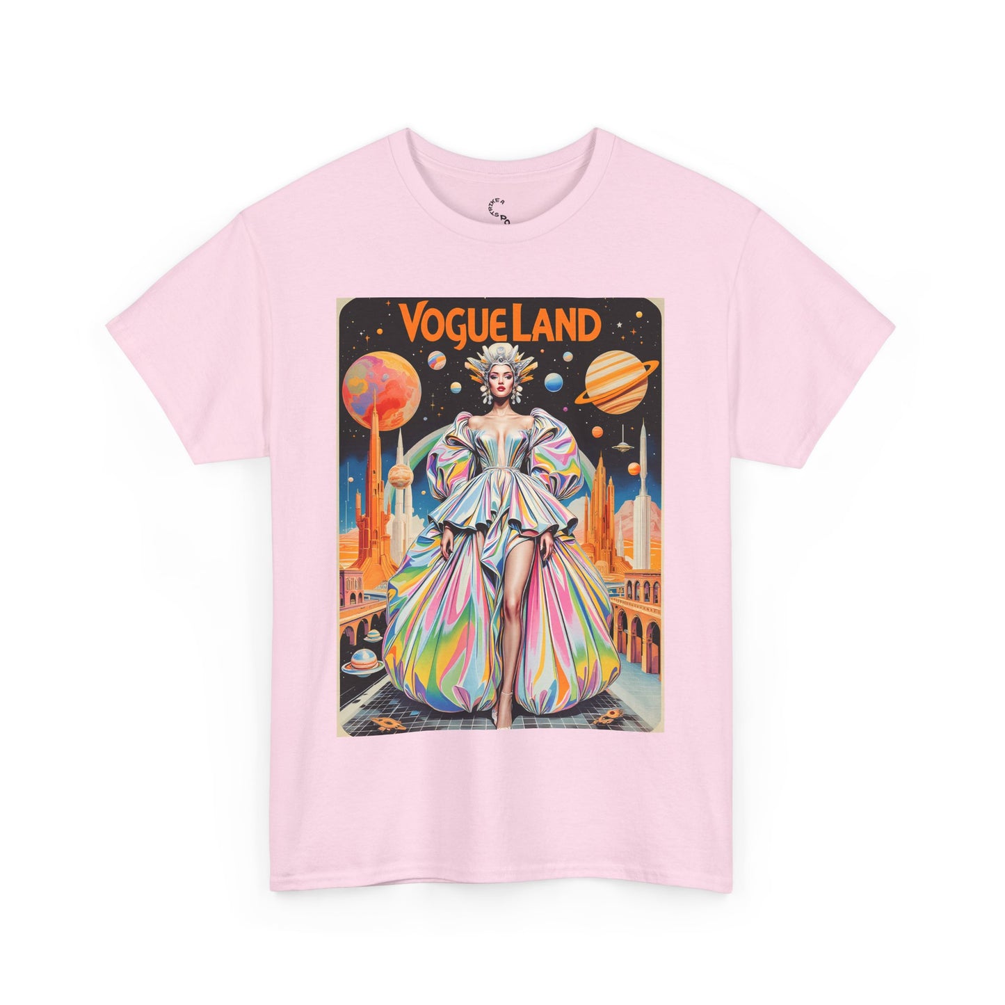 Vogue Land Unisex Heavy Cotton Tee - Colorful Graphic Shirt