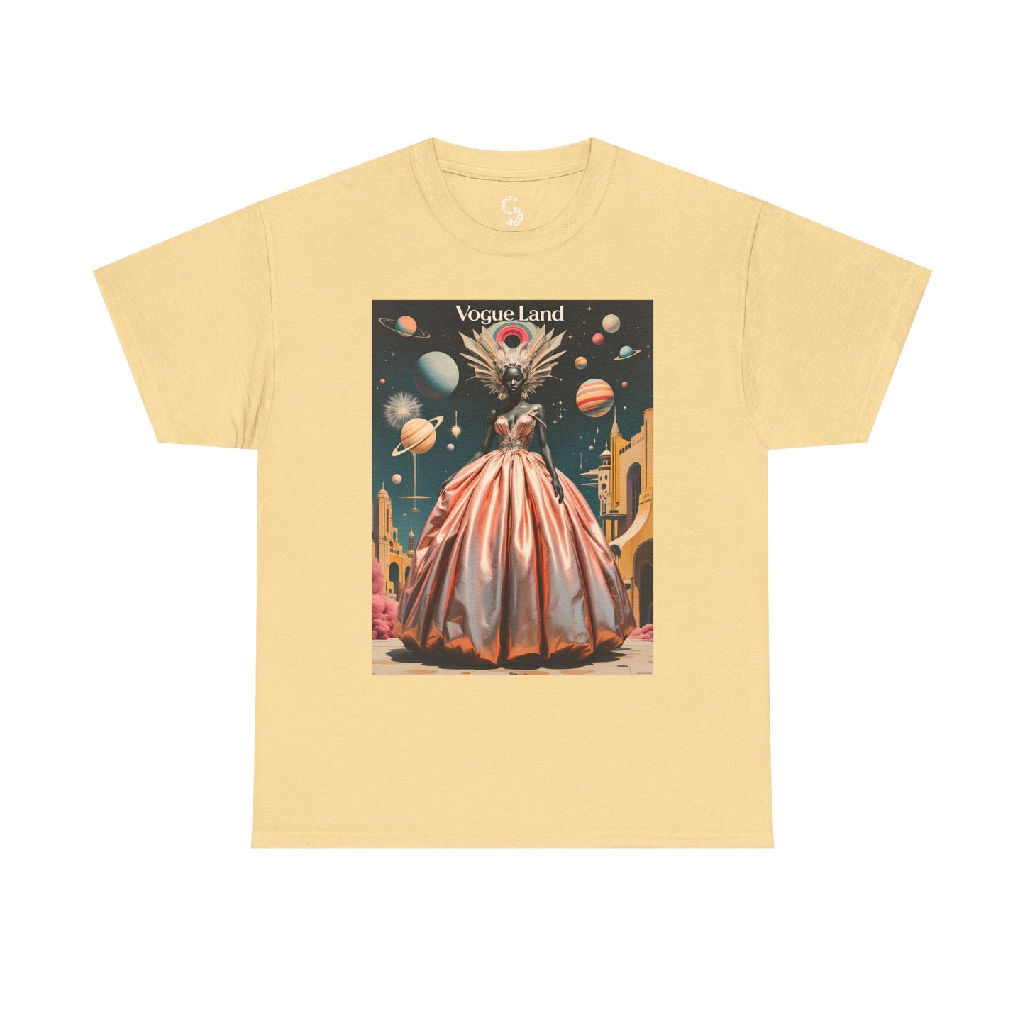 Vogue Land Unisex Heavy Cotton Tee - Colorful Graphic Shirt