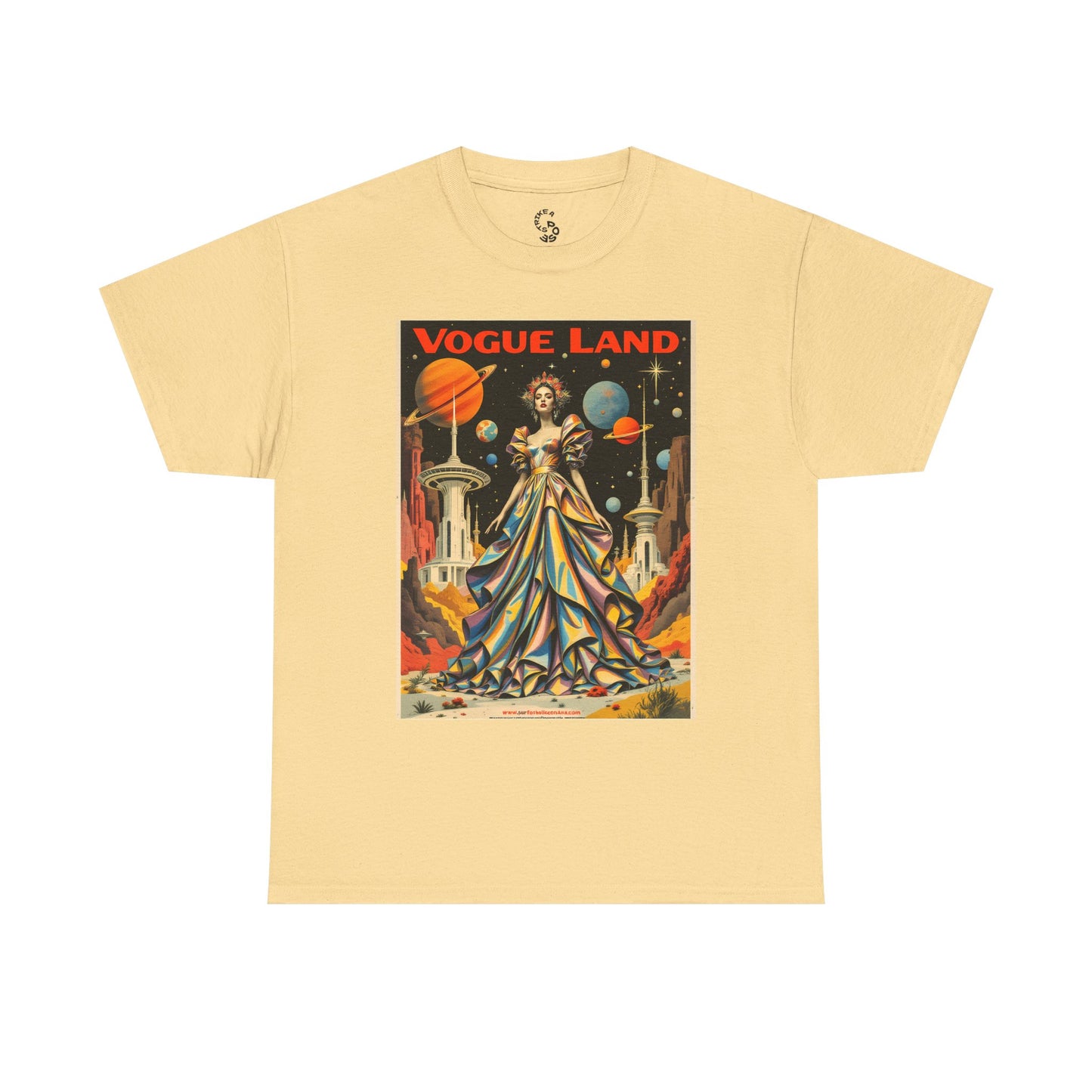 Vogue Land Unisex Heavy Cotton Tee - Colorful Graphic Shirt