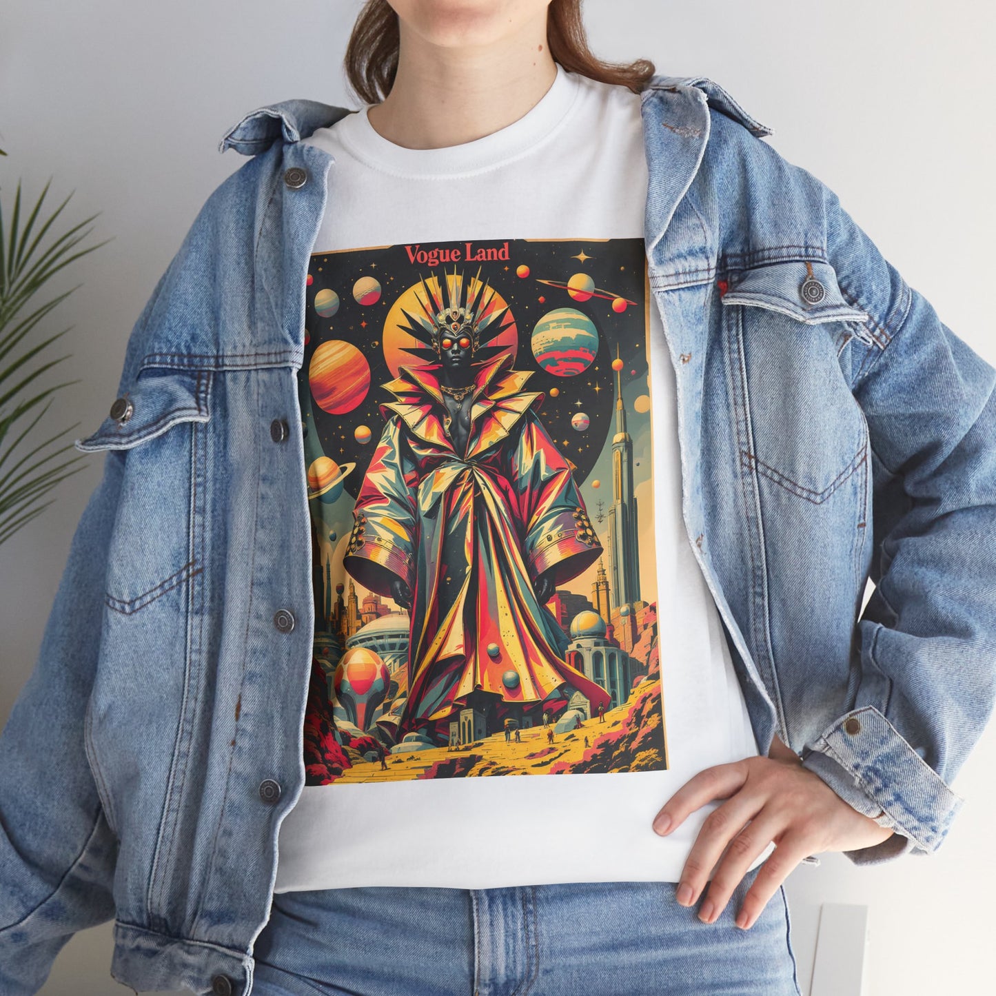 Vogue Land Unisex Heavy Cotton Tee - Colorful Graphic Shirt