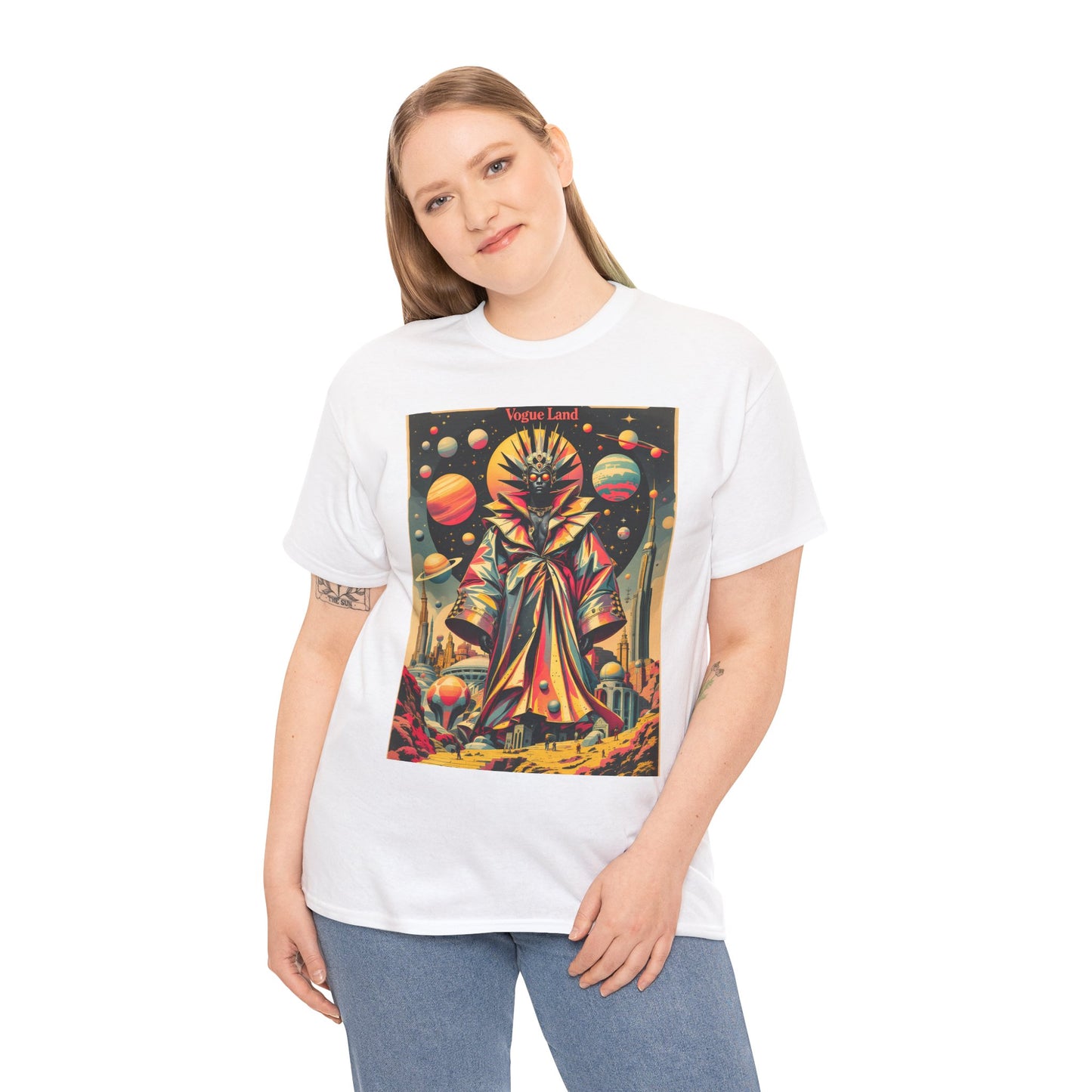 Vogue Land Unisex Heavy Cotton Tee - Colorful Graphic Shirt