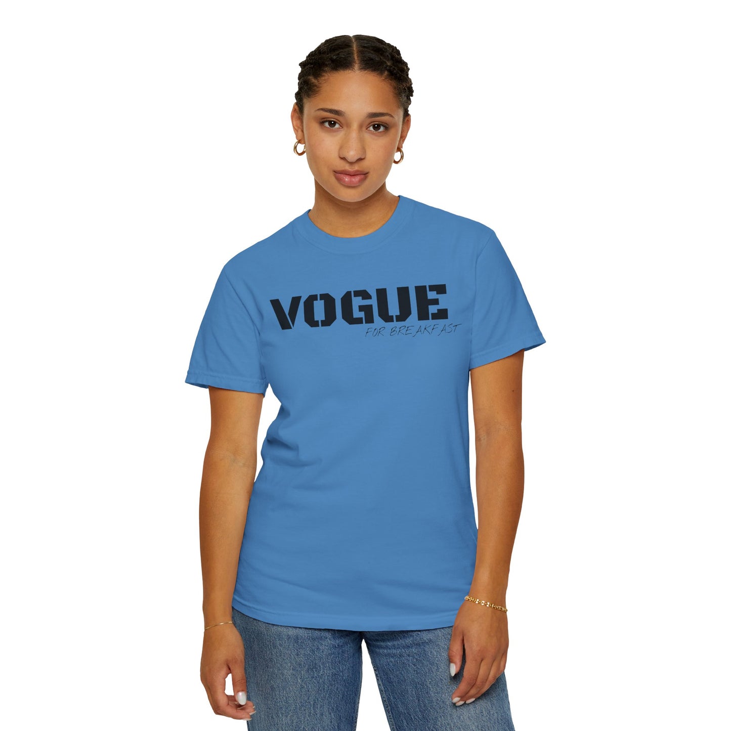 VOGUE For Breakfast Unisex Garment-Dyed T-shirt