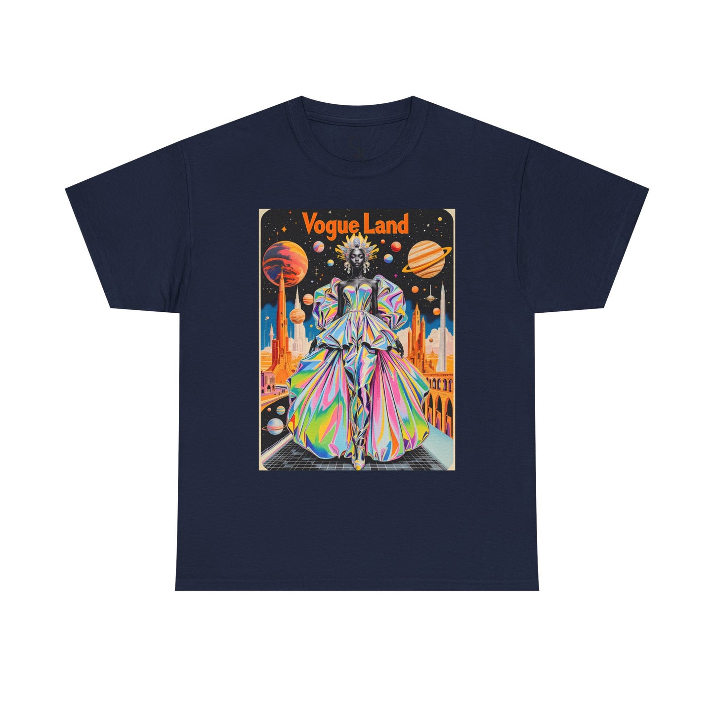 Vogue Land Unisex Heavy Cotton Tee - Colorful Graphic Shirt