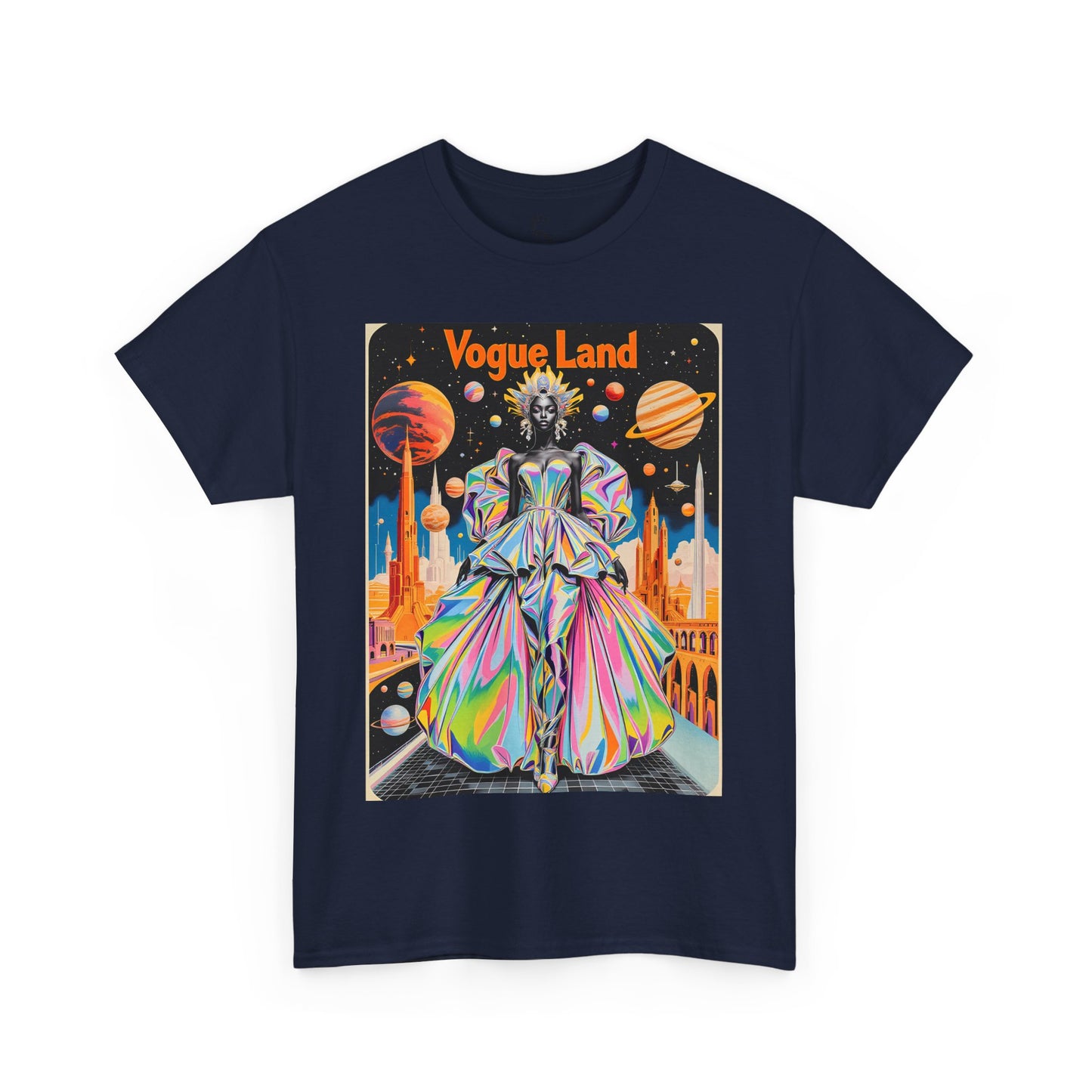 Vogue Land Unisex Heavy Cotton Tee - Colorful Graphic Shirt