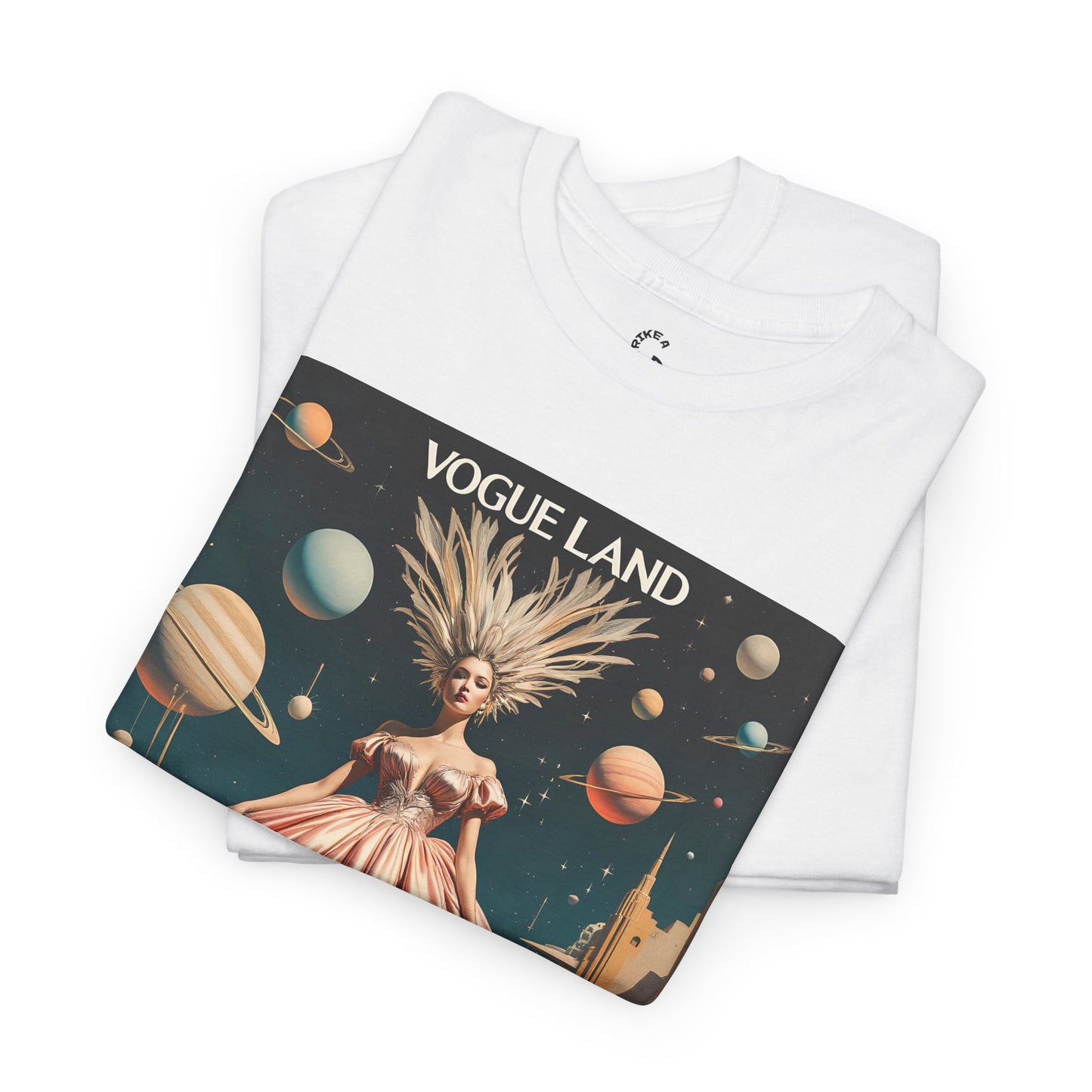 Vogue Land Unisex Heavy Cotton Tee - Colorful Graphic Shirt