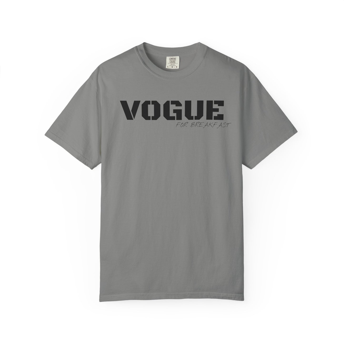 VOGUE For Breakfast Unisex Garment-Dyed T-shirt