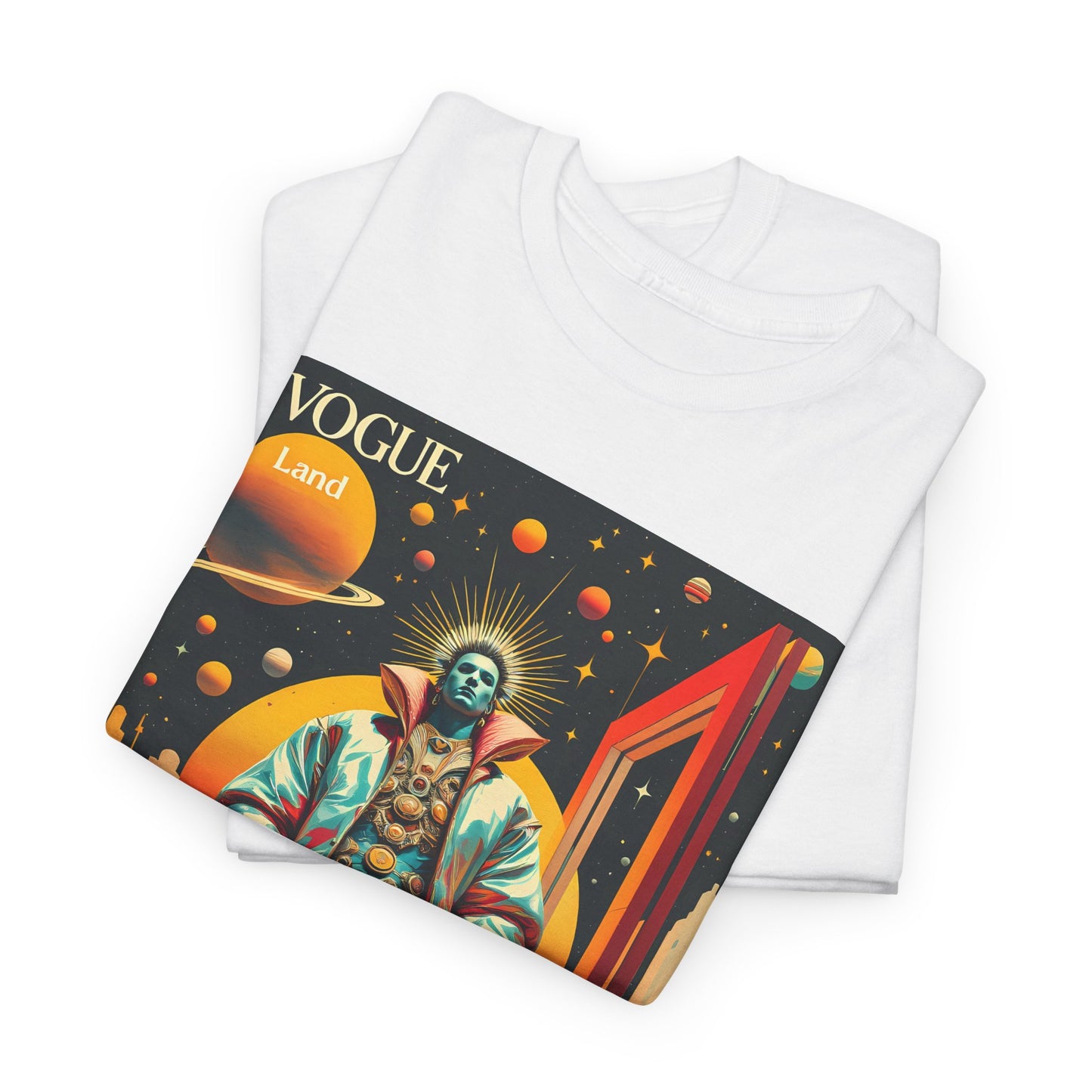 Vogue Land Unisex Heavy Cotton Tee - Colorful Graphic Shirt
