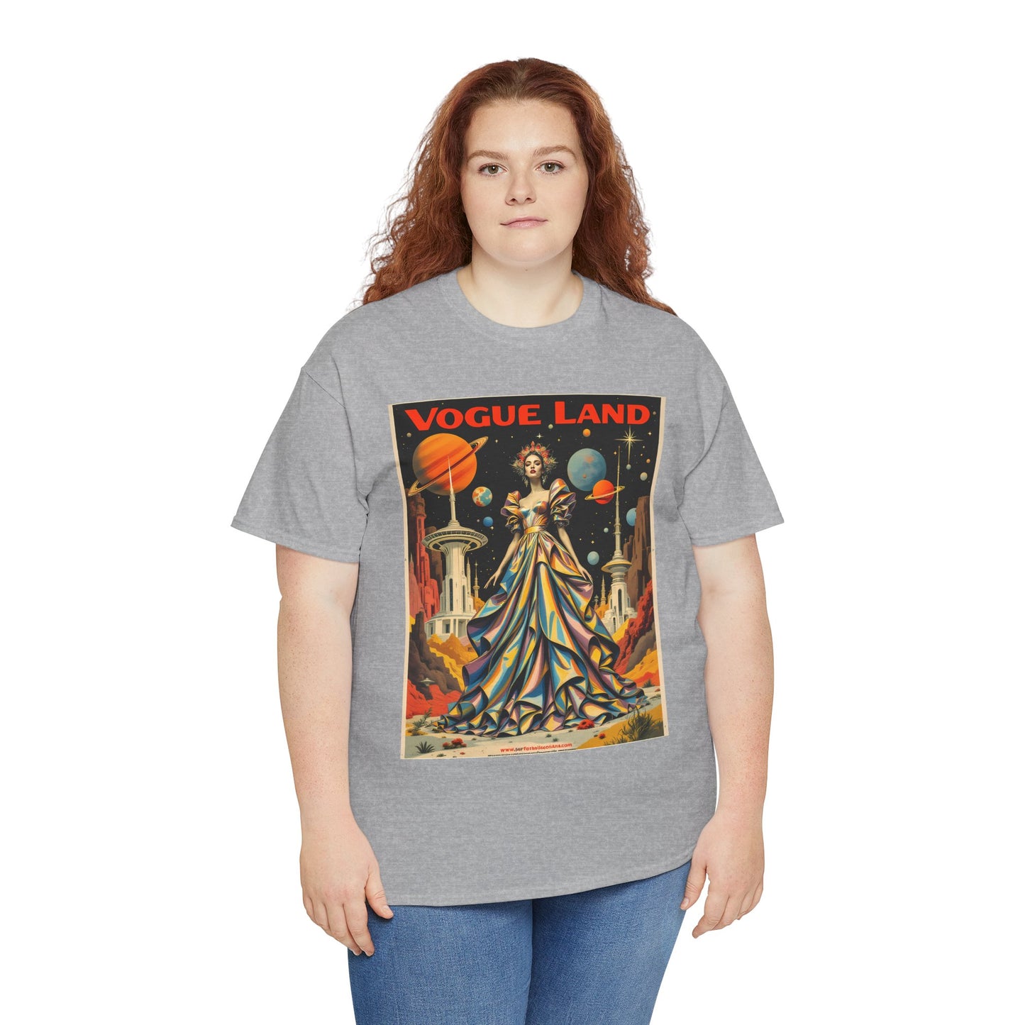 Vogue Land Unisex Heavy Cotton Tee - Colorful Graphic Shirt