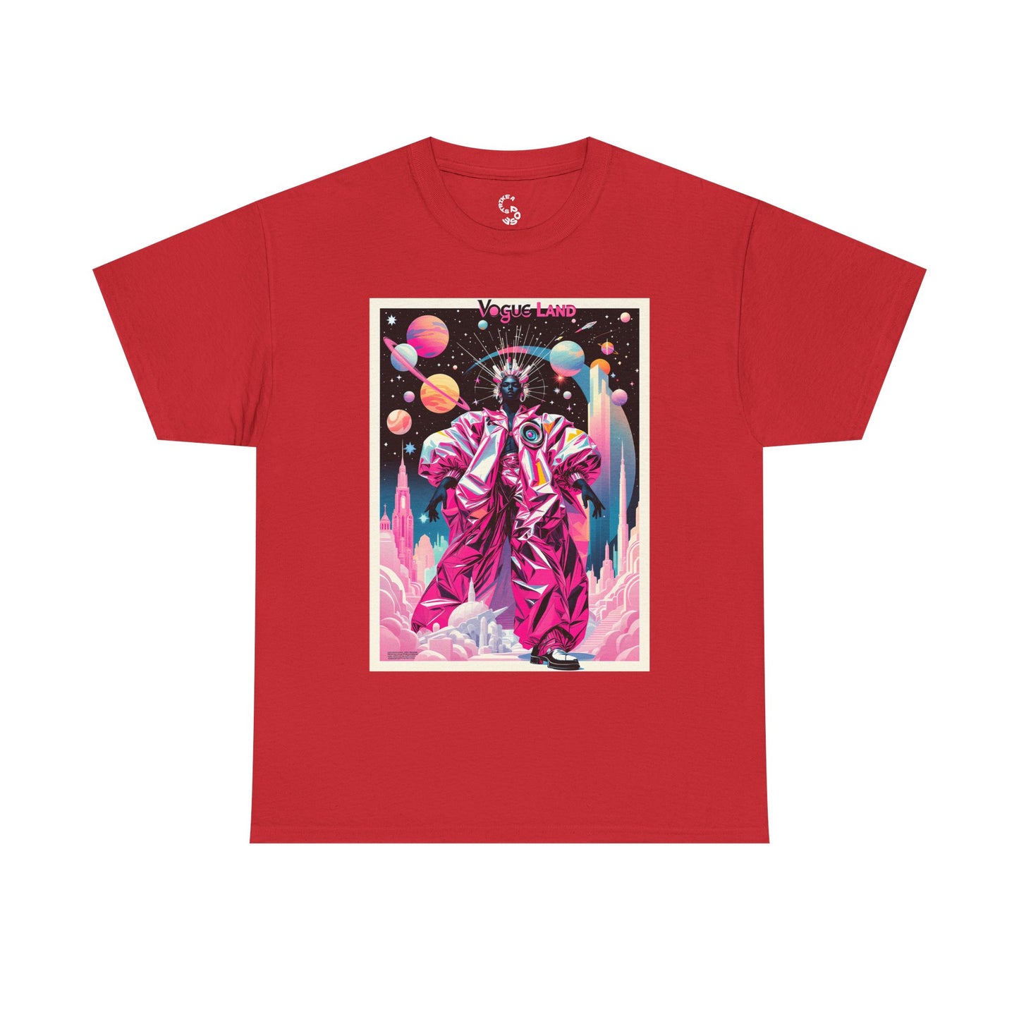 Vogue Land Unisex Heavy Cotton Tee - Colorful Graphic Shirt