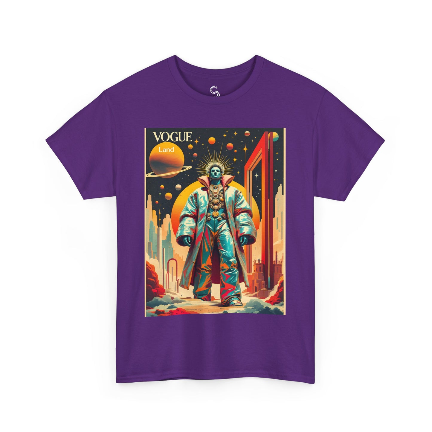 Vogue Land Unisex Heavy Cotton Tee - Colorful Graphic Shirt