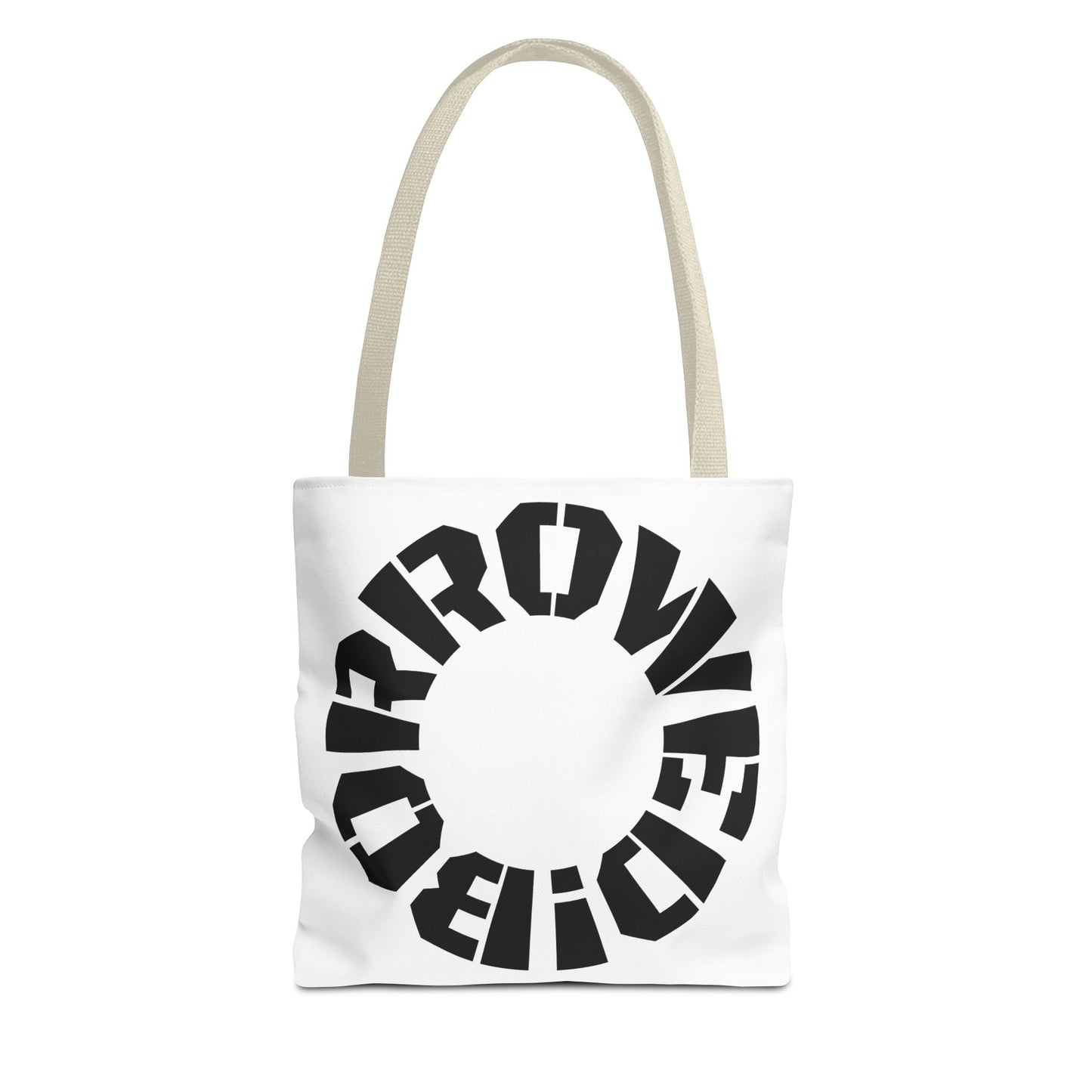 "BORROWED!" Tote Bag (AOP)