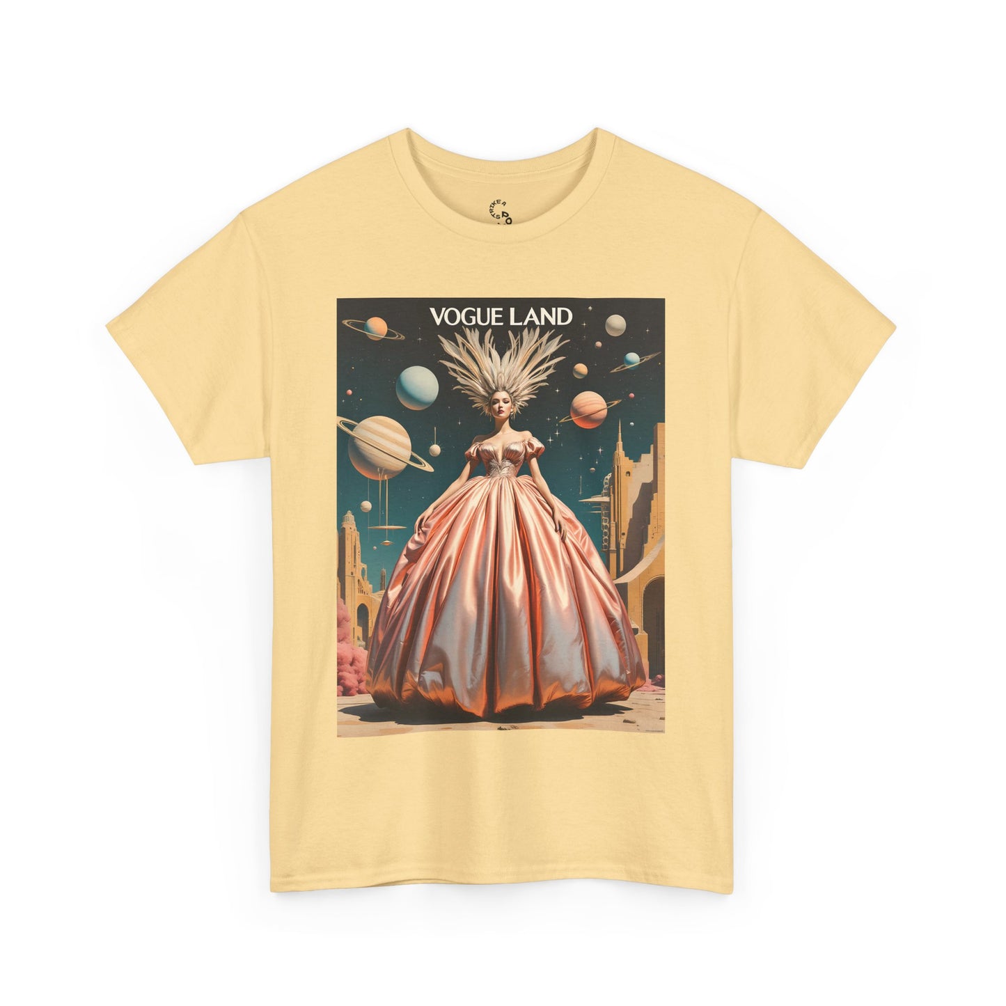 Vogue Land Unisex Heavy Cotton Tee - Colorful Graphic Shirt